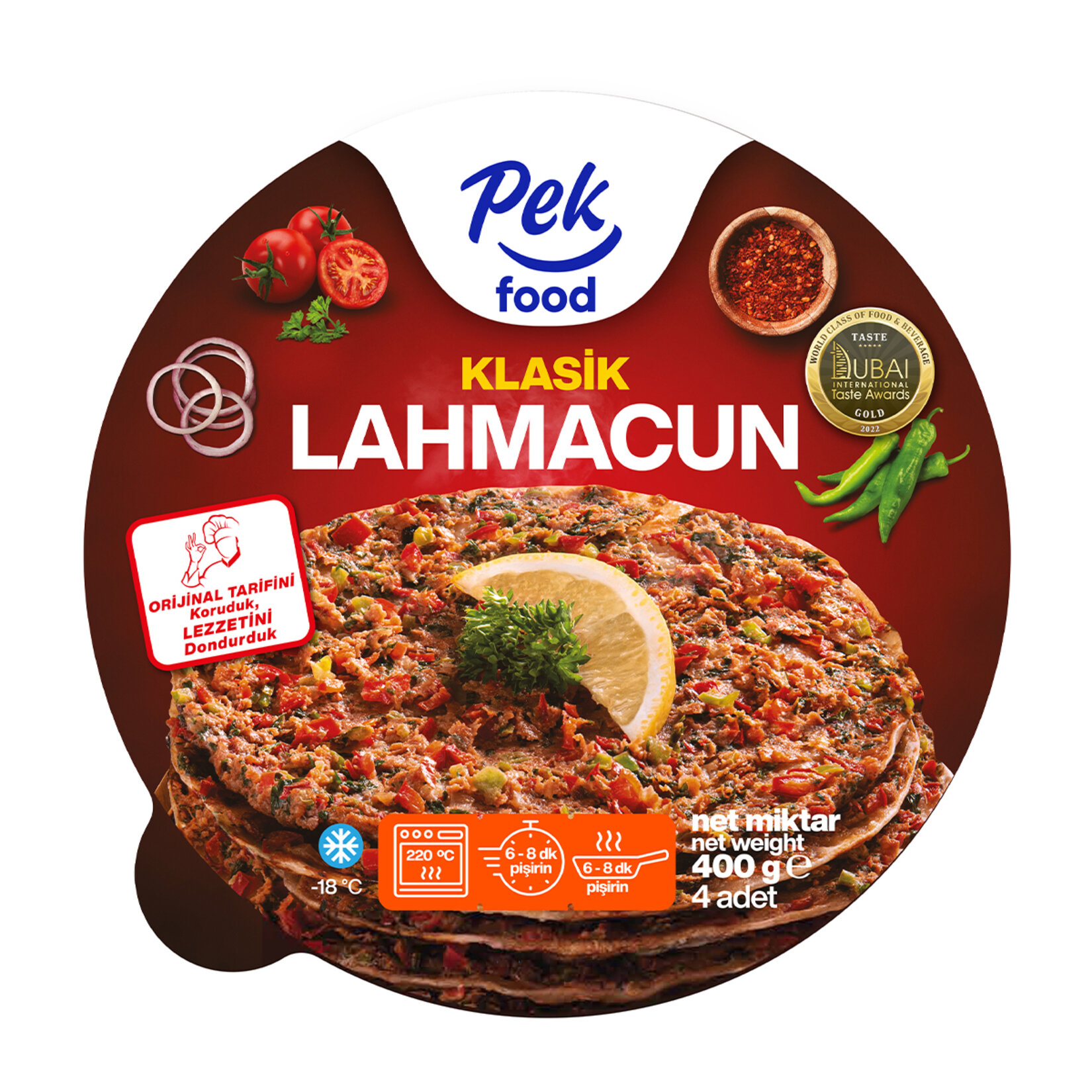 Pek Food Klasik Lahmacun 400 G