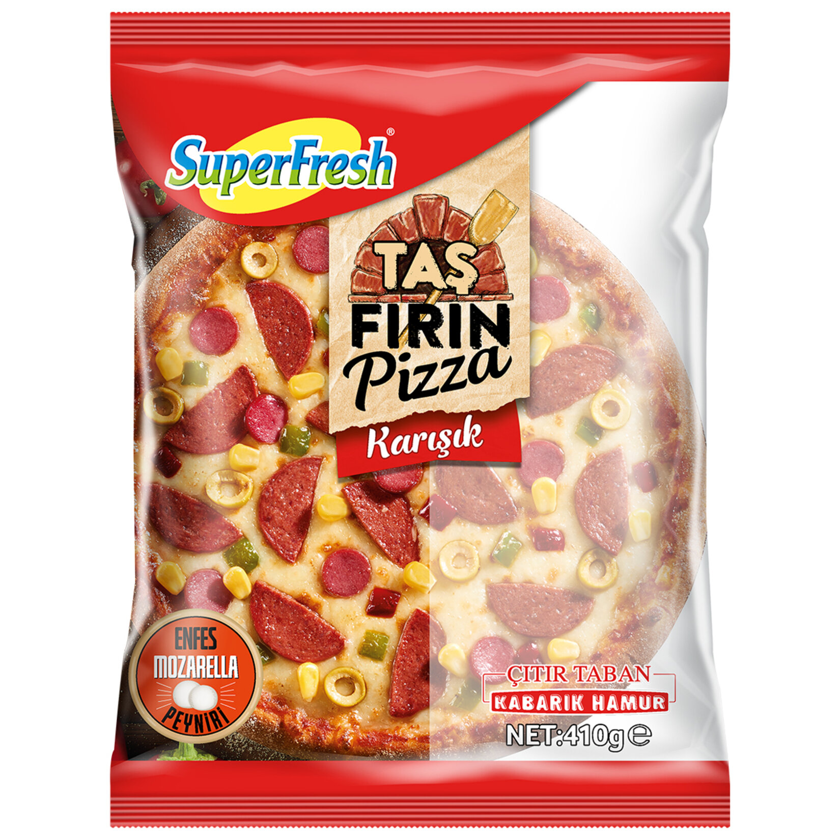 Superfresh Taşfırın Pizza Karışık 410 G