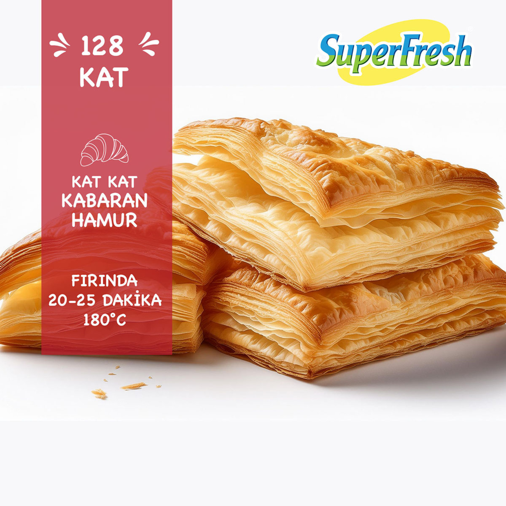 SuperFresh Milföy Hamuru 1 Kg - Görsel 2