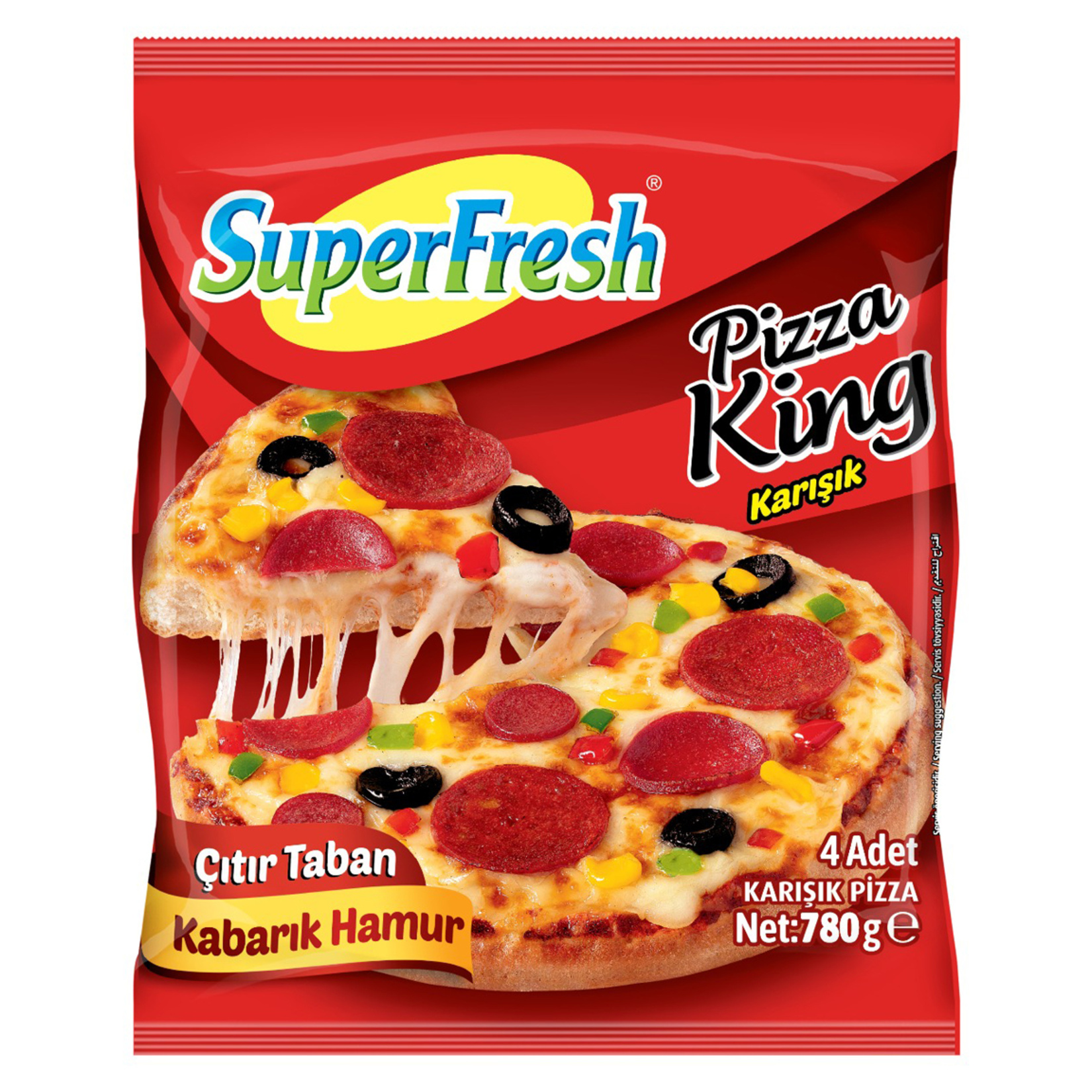 Superfresh Pizza King 4'lü 780 G - Görsel 1