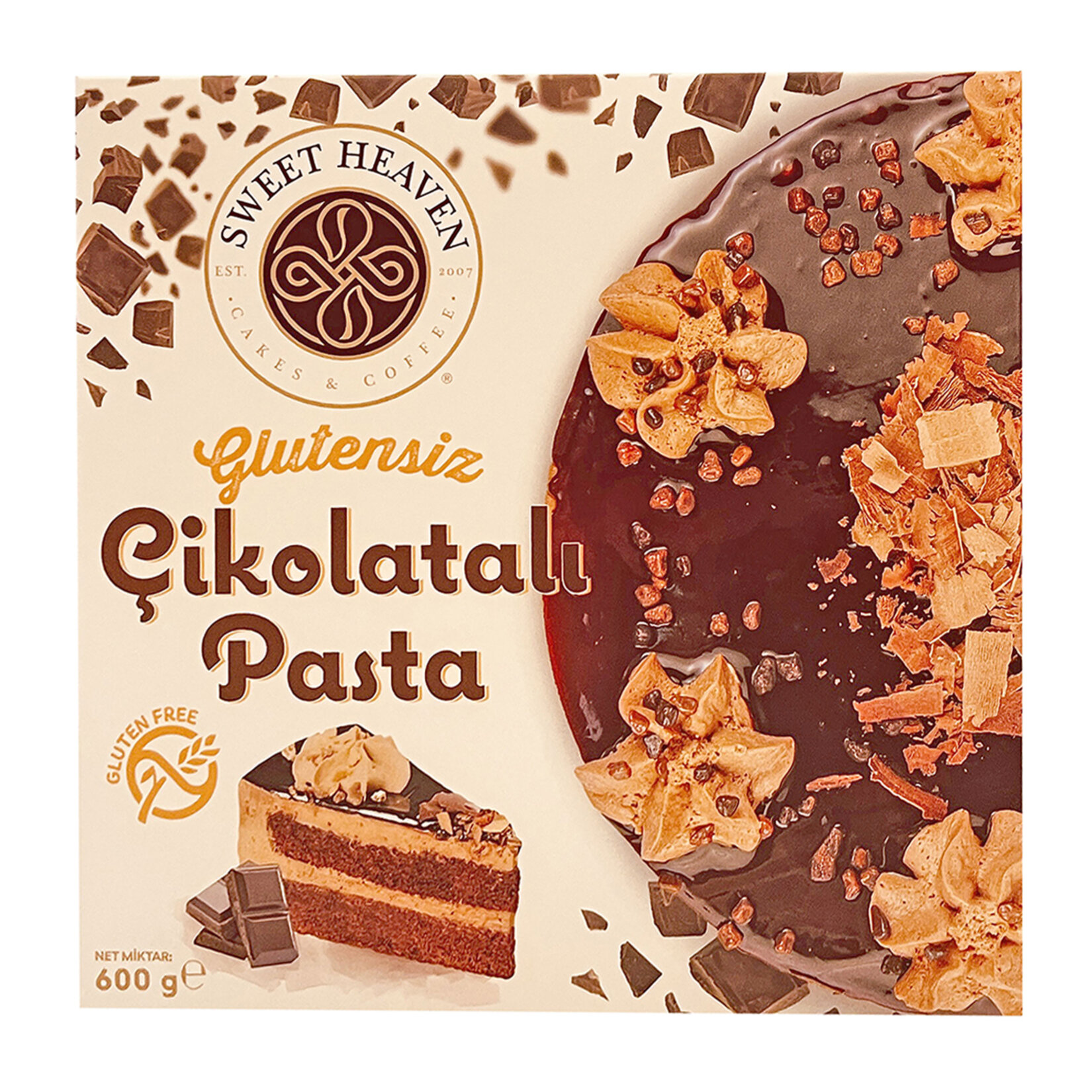 Sweet Heaven Dondurulmuş Glutensiz Çikolatalı Pasta 600 G