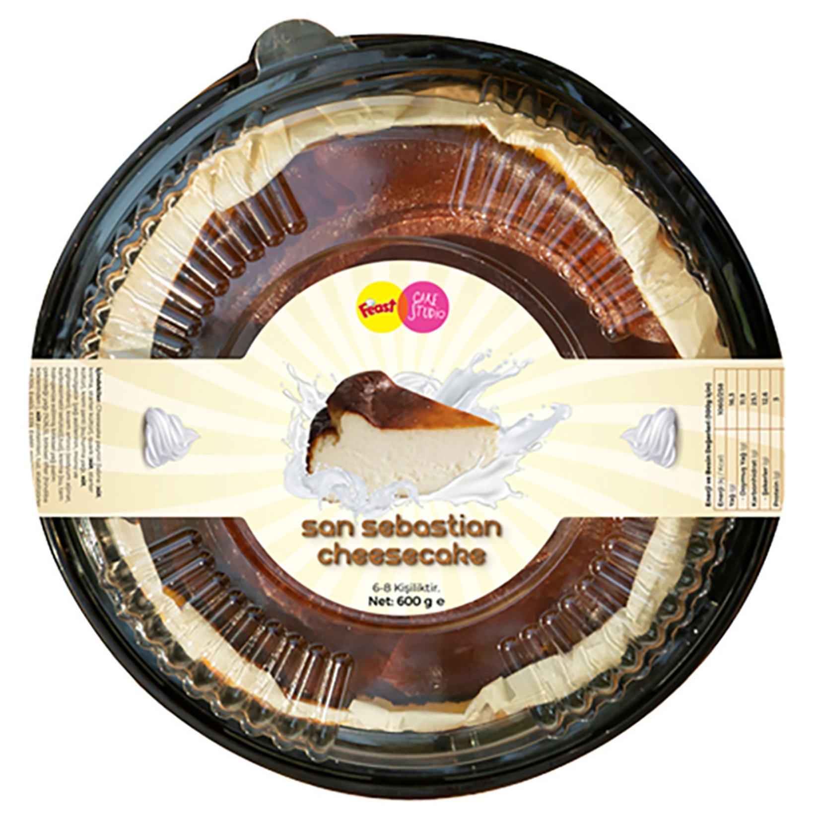 Feast-Cake Studio San Sebastian Cheesecake 600 G