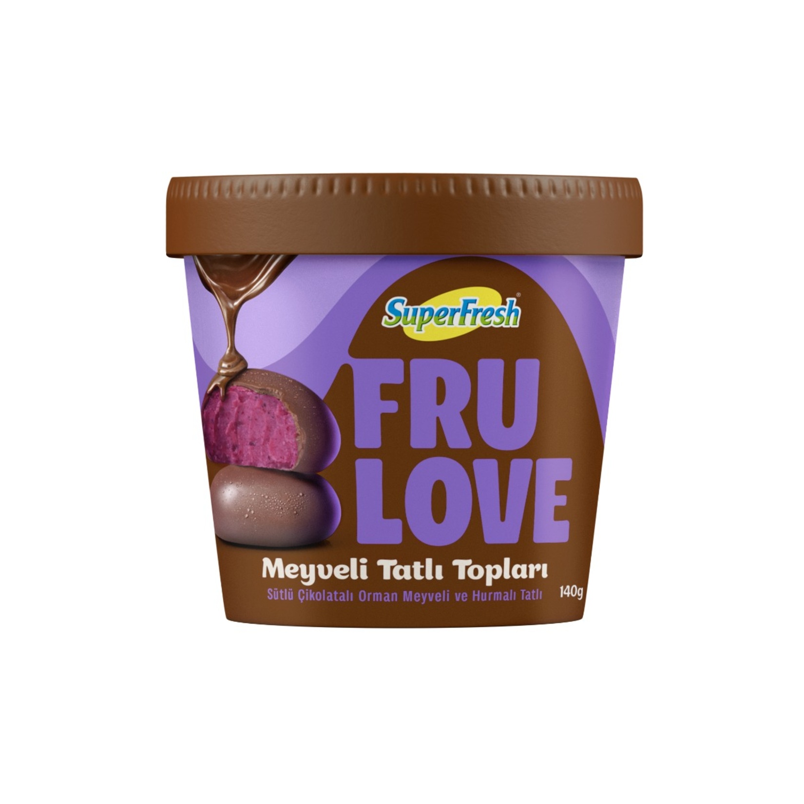 Superfresh Frulove Orman Meyveli Tatlı Toplar 140 G - Görsel 1