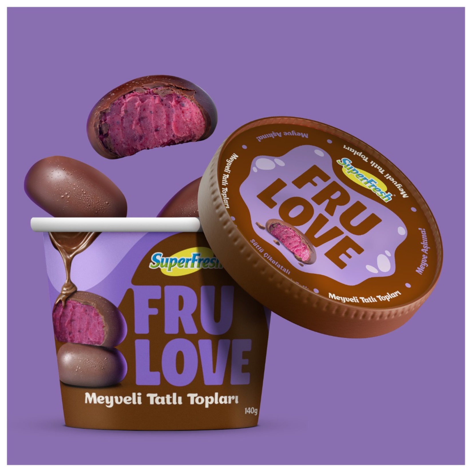 Superfresh Frulove Orman Meyveli Tatlı Toplar 140 G - Görsel 2