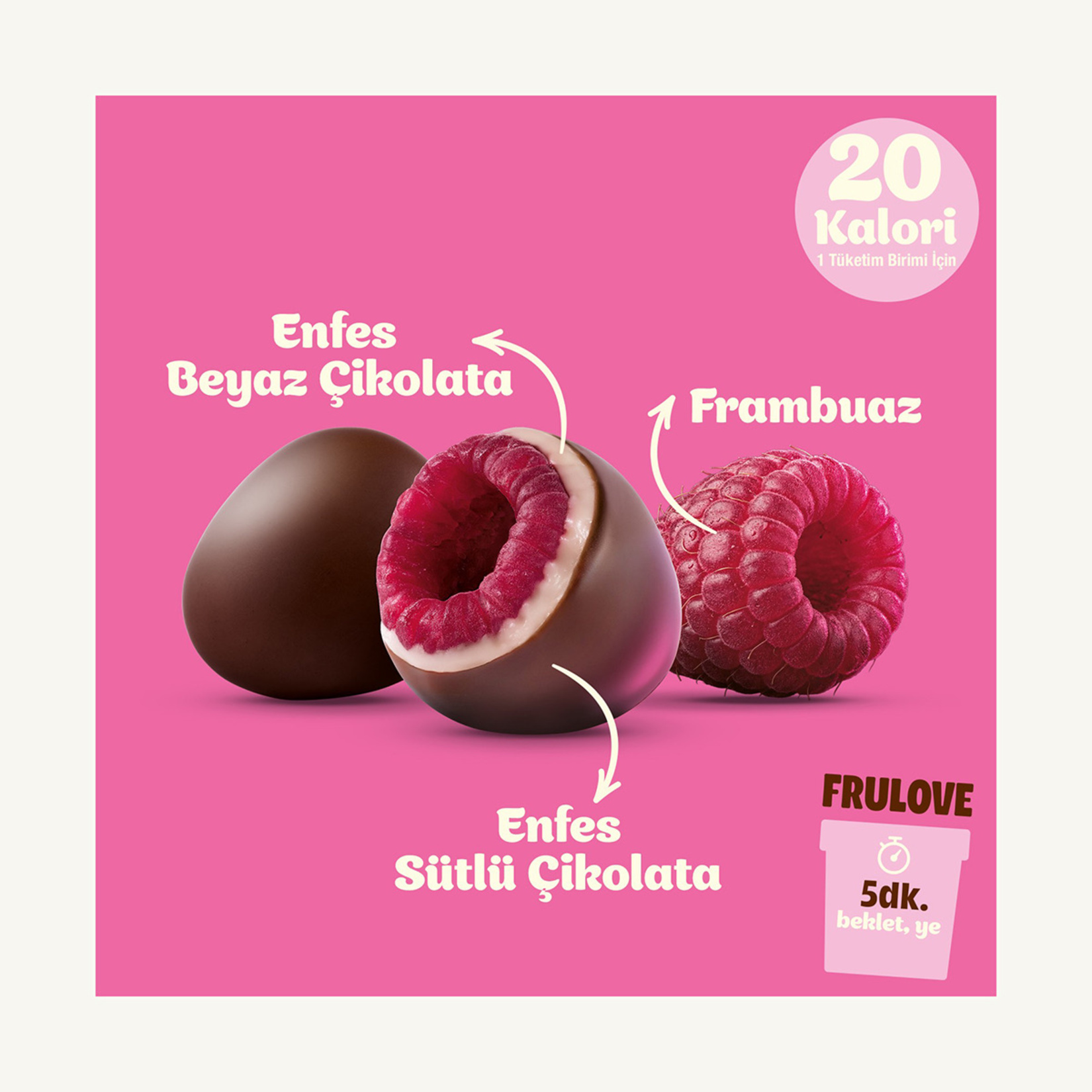 Superfresh Frulove Çikolata Kaplı Frambuaz 130 G - Görsel 3