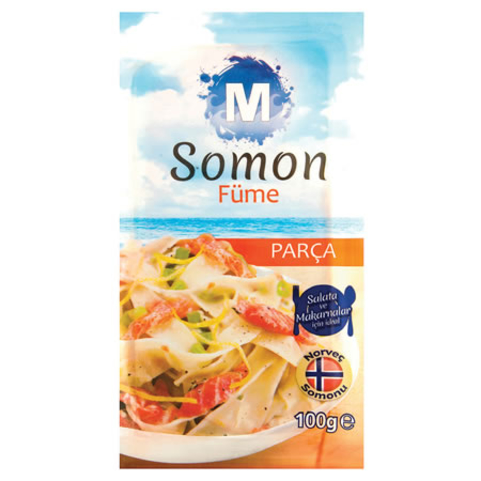Migros Parça Somon Füme 100 G - Görsel 1