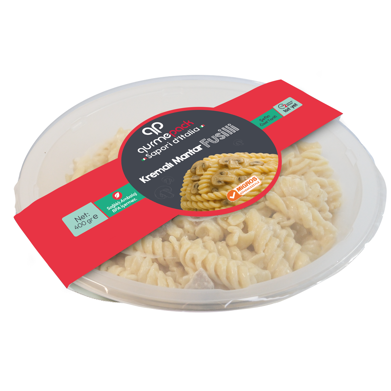 Gurmepack Kremalı Mantarlı Fusilli 400 G