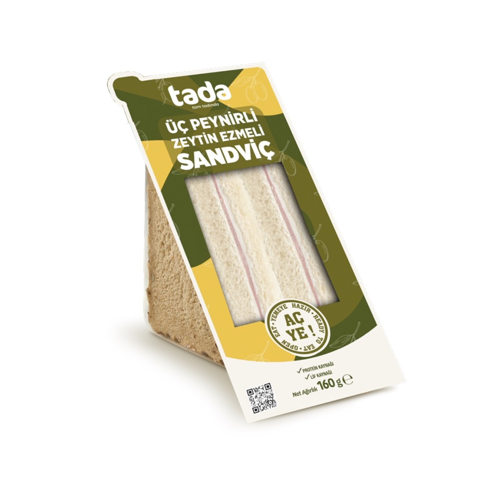 Tada Klasik Peynirli Zeytin Ezmeli Sandviç 160 G
