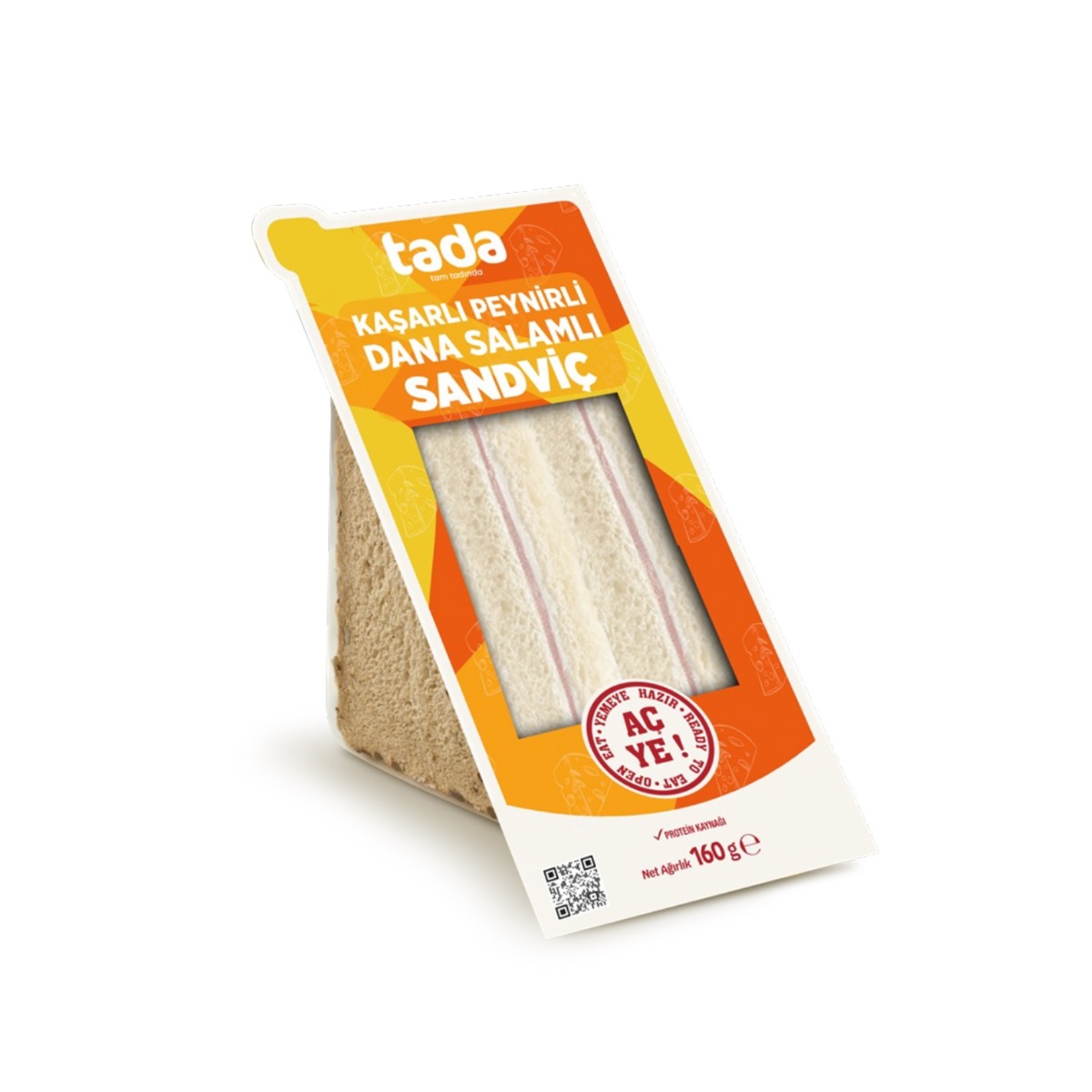 Tada Klasik Kaşarlı Dana Salamlı Sandviç 160 G