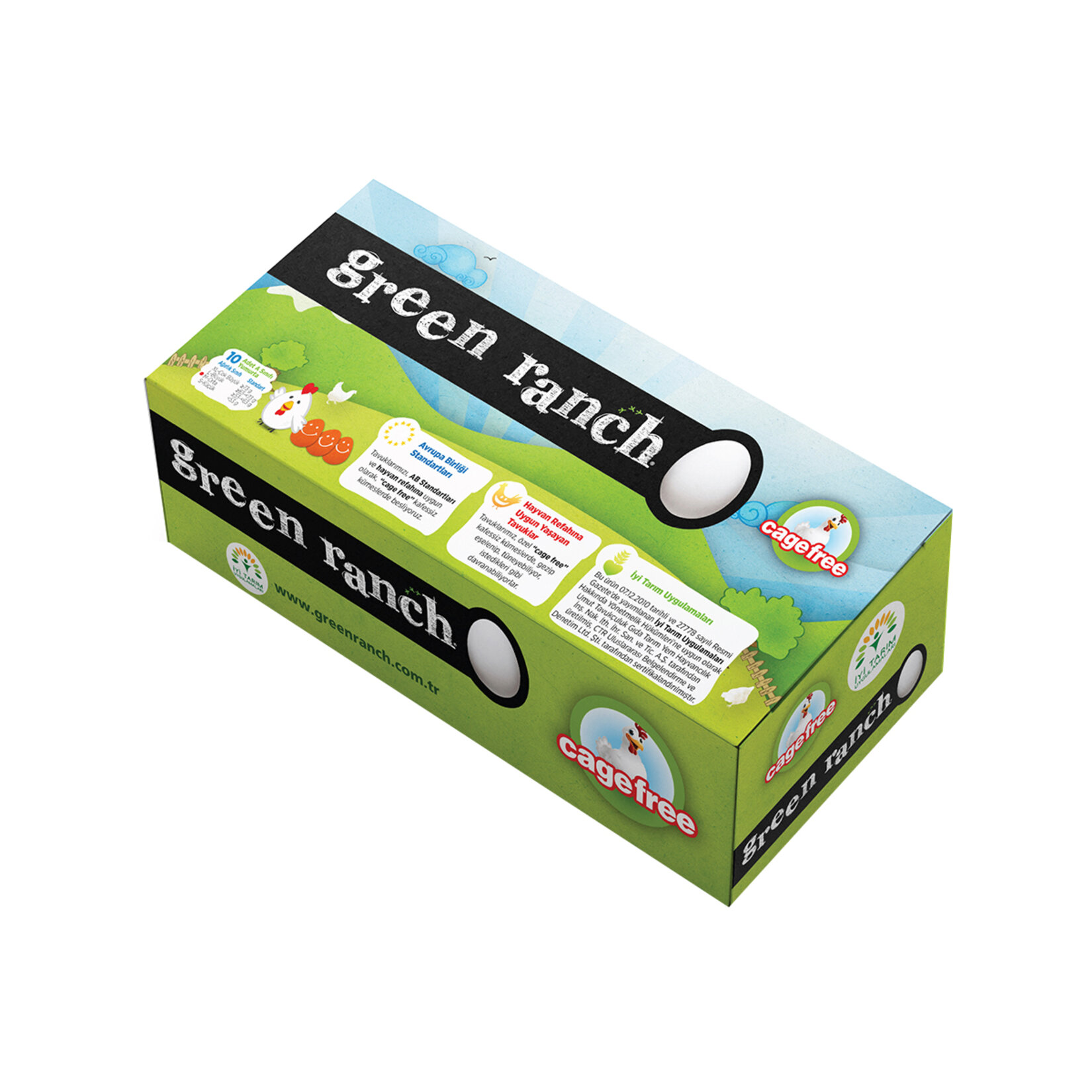 Green Ranch M Boy Yumurta 10'lu (53 - 62 G)