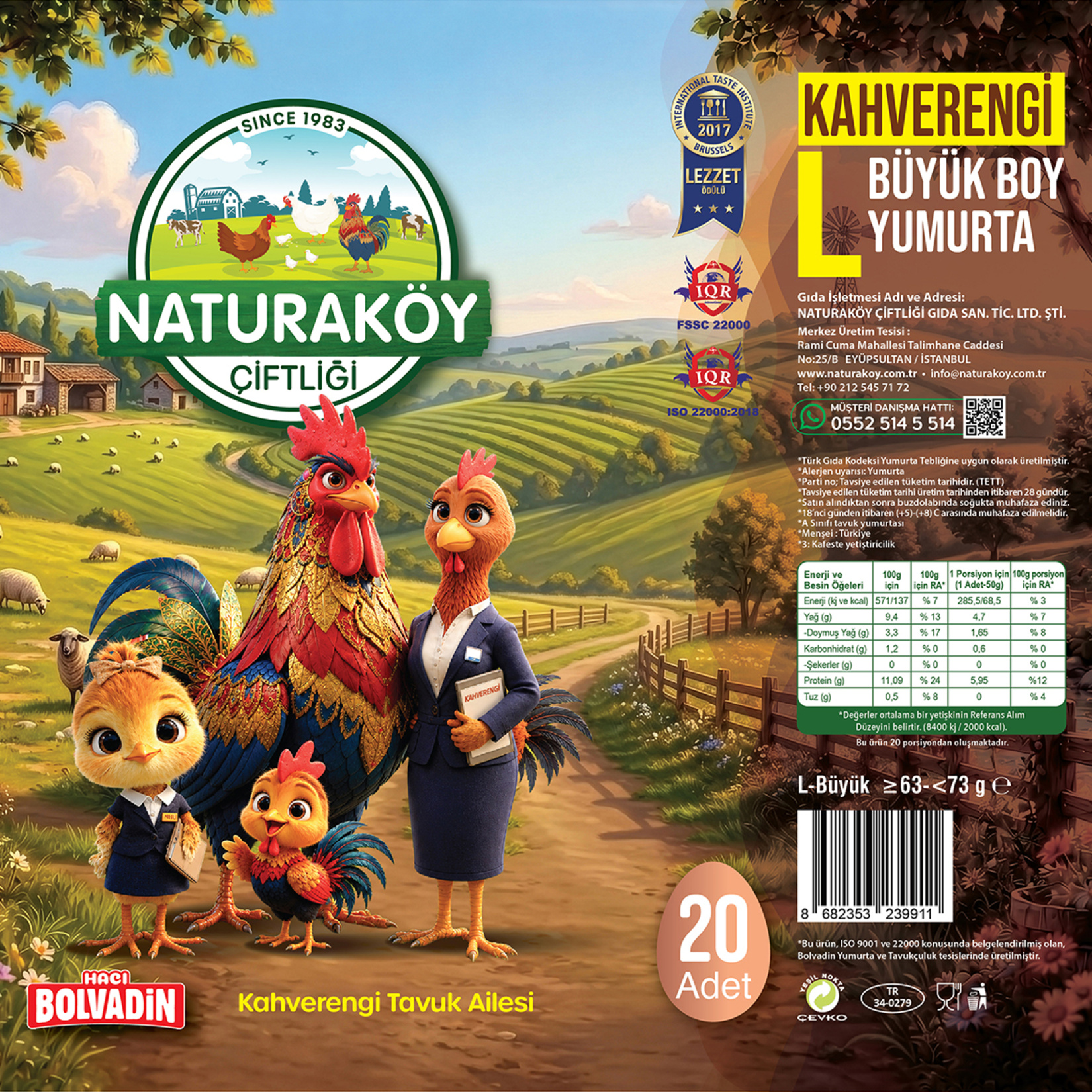 Naturaköy Kahverengi L Büyük Boy Yumurta 20'li (63-72 G) - Görsel 2