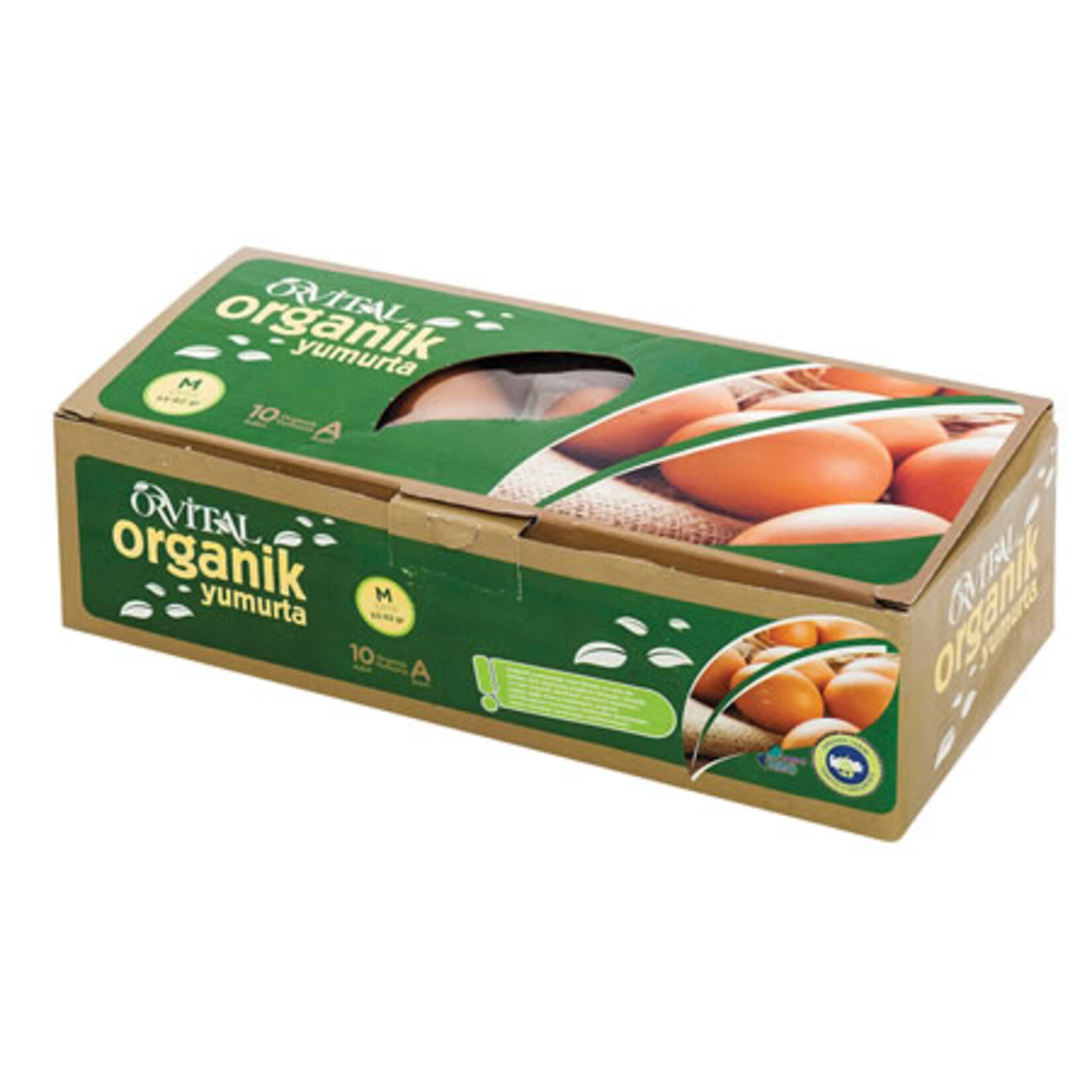 Orvital Organik 10'lu M Orta Boy Yumurta (53-62 G)