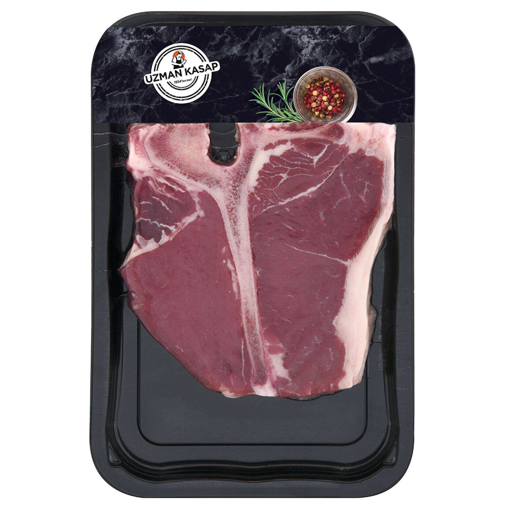 Uzman Kasap Dana Kemikli Biftek (T-bone Steak) Kg