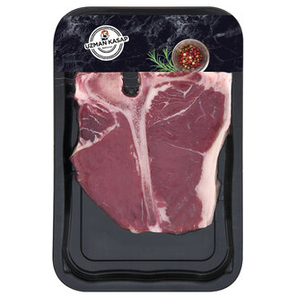 Uzman Kasap Dana Kemikli Biftek (T-bone Steak) Kg