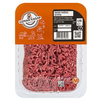 Uzman Kasap Dana Yağsız Kıyma 400 G
