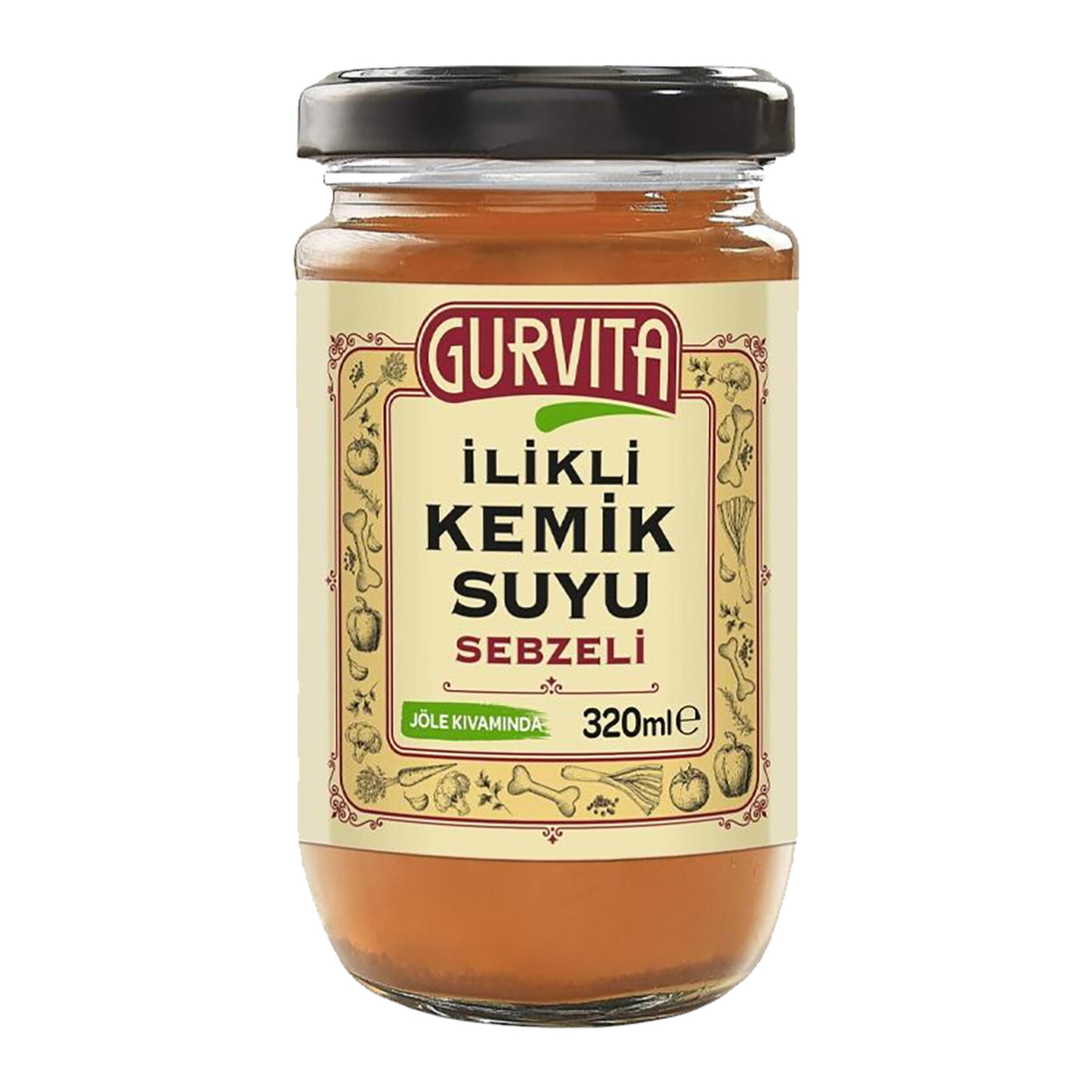 Gurvita İlikli Kemik Suyu Sebzeli 320 Ml