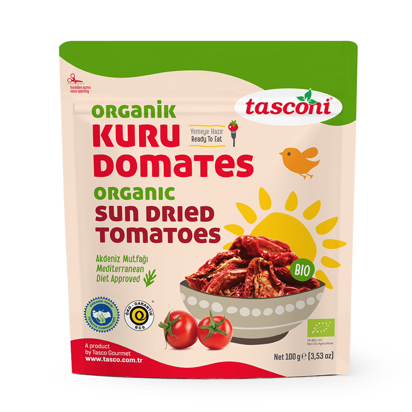 Tasconi Organik Yemeye Hazır Kuru Domates 100 G