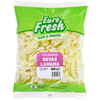 Eurofresh Yıkanmış Beyaz Lahana 400 Gr
