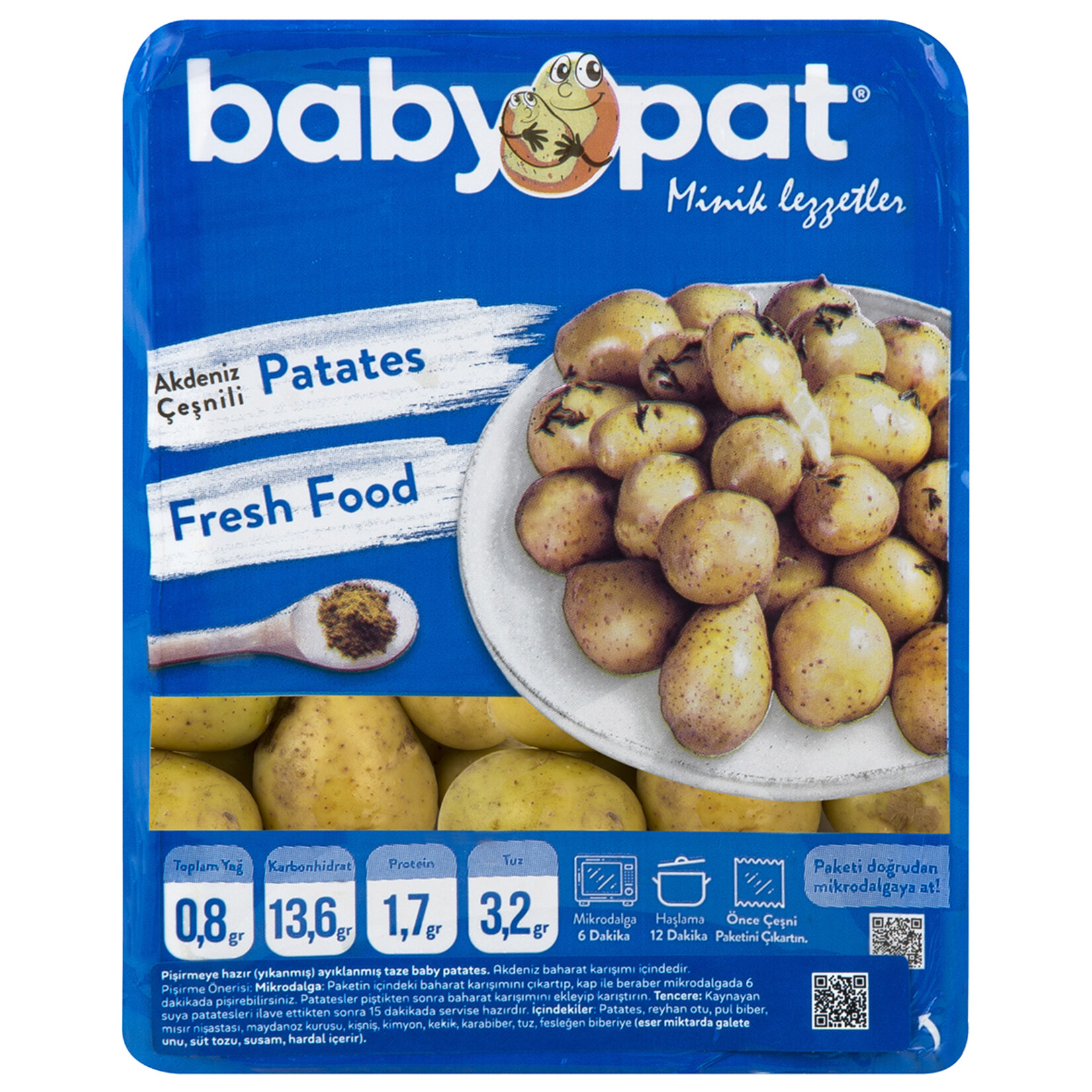 Akdeniz Baharatlı Patates 400 G Paket Adet