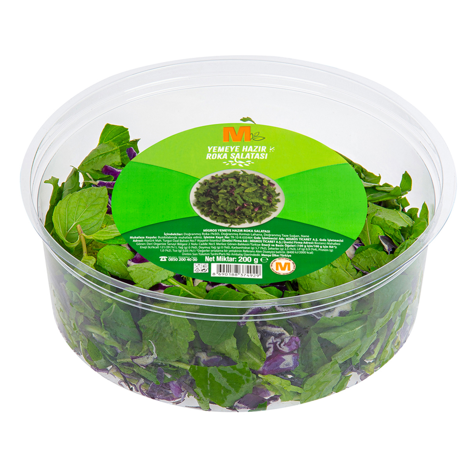 Migros Yemeye Hazır Roka Kap Salata 200 G - Görsel 2