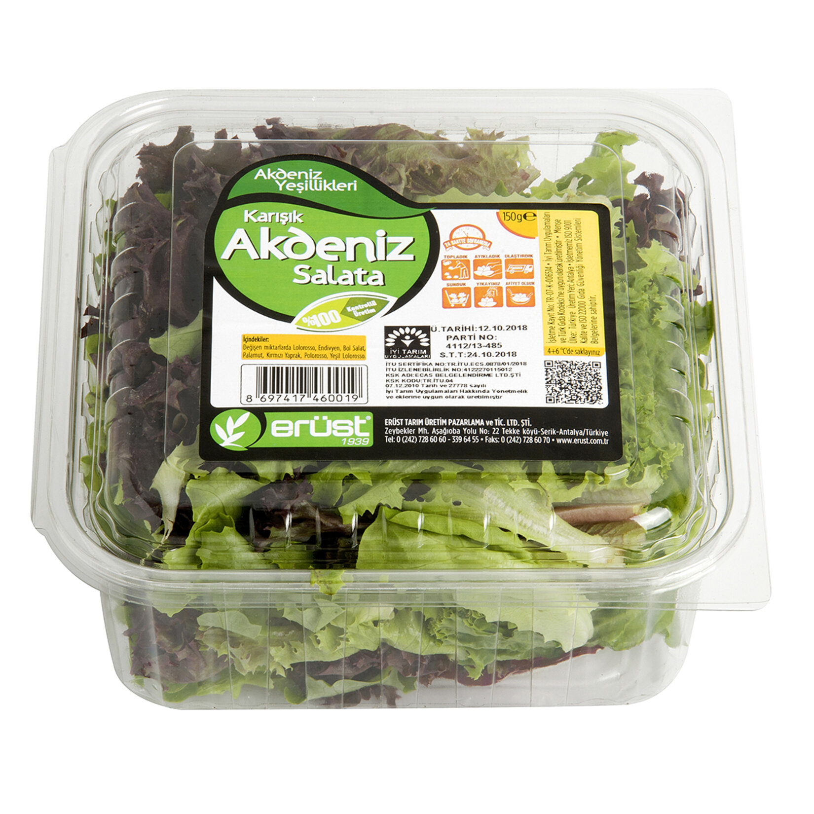 Erüst Salata Karışık 150 G Adet