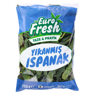 Eurofresh Yıkanmış Hazır Ispanak 700 G