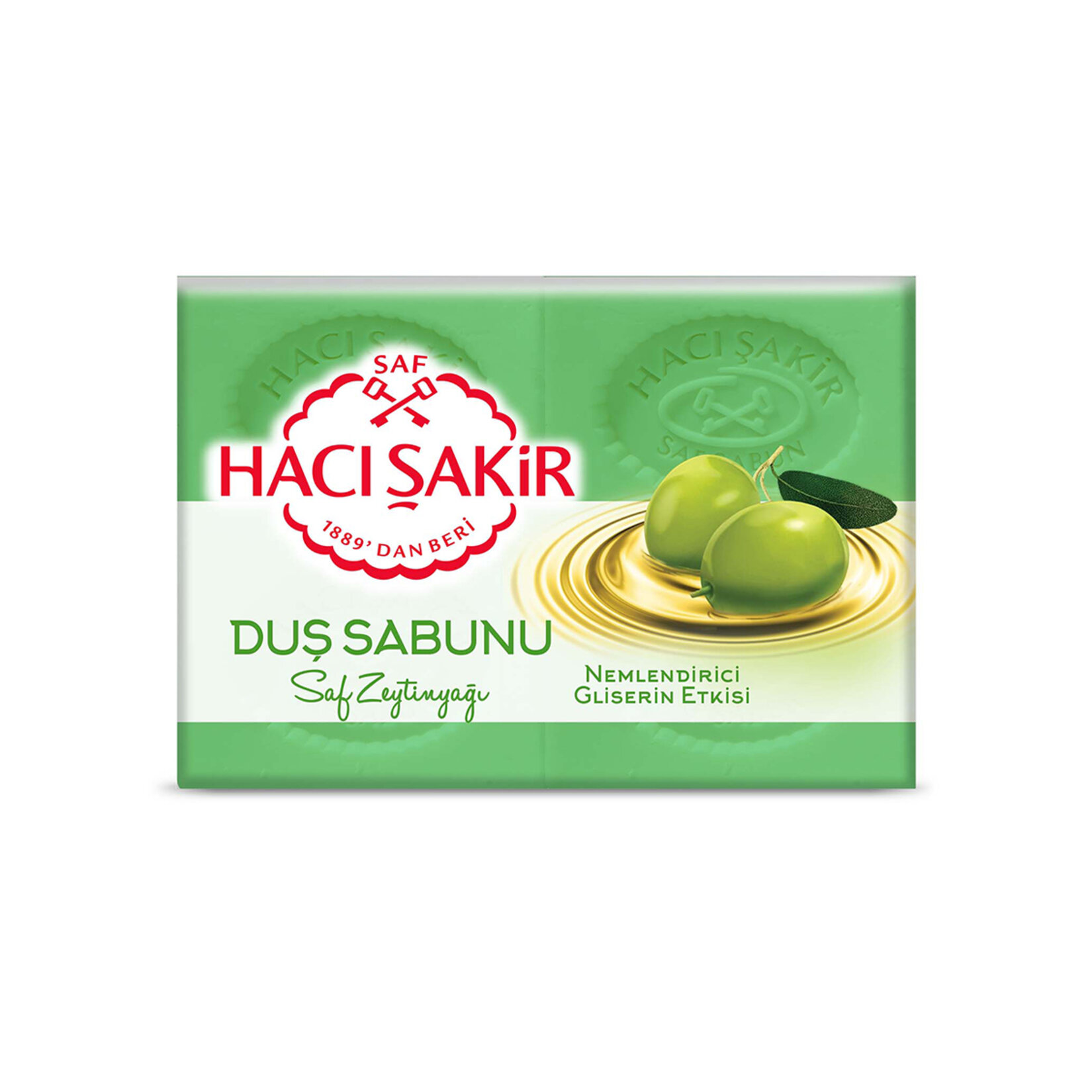 Hacı Şakir Gliserin Zeytinyağı Duş Sabunu 4X125 G - Görsel 1