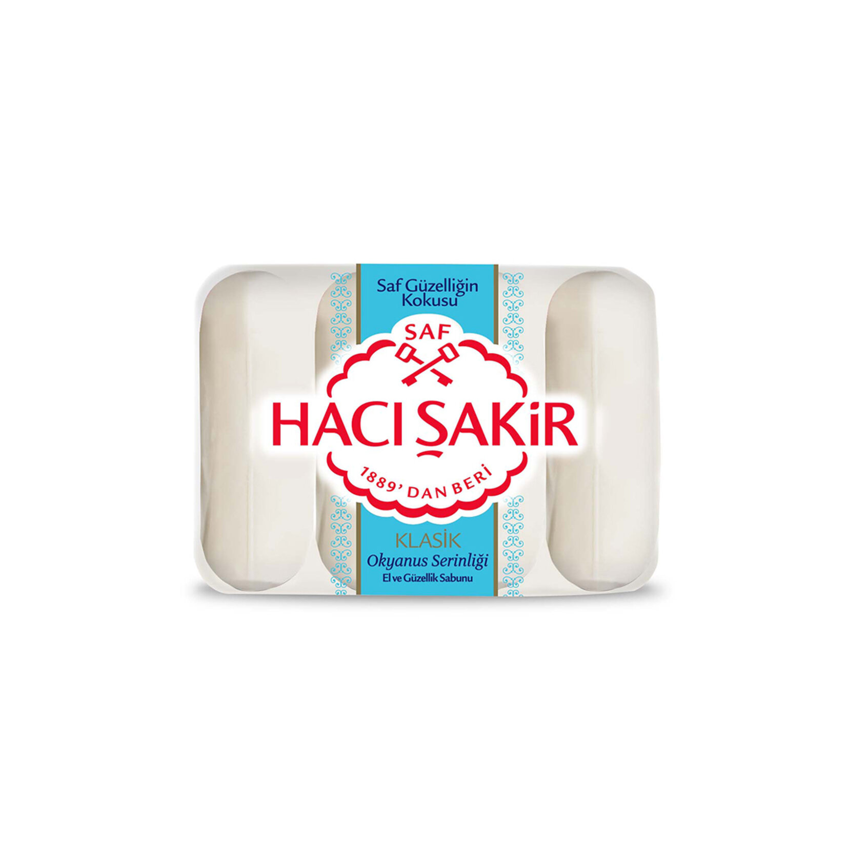 Hacı Şakir Klasik Okyanus Serinliği Güzellik Sabunu 4X70 G - Görsel 1