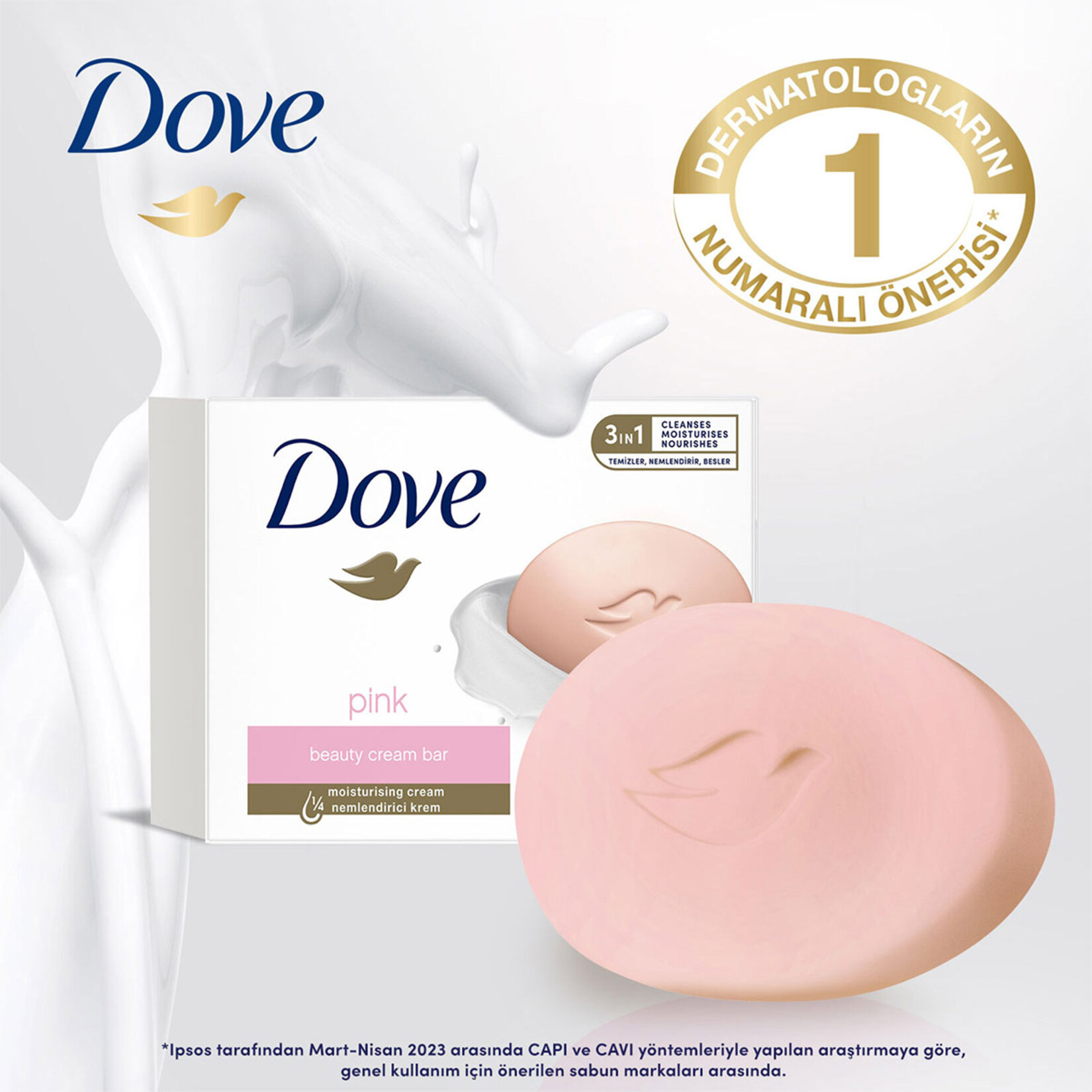 Dove Beauty Cream Bar Pink Nemlendirici Etkili 90 G - Görsel 3