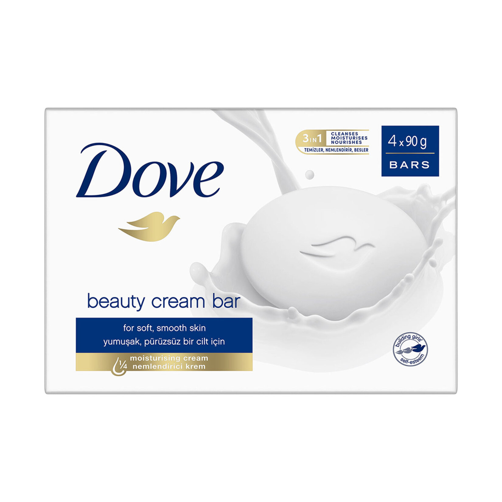 Dove Beauty Cream Bar Katı Güzellik Sabunu Original 4x90 g - Görsel 1