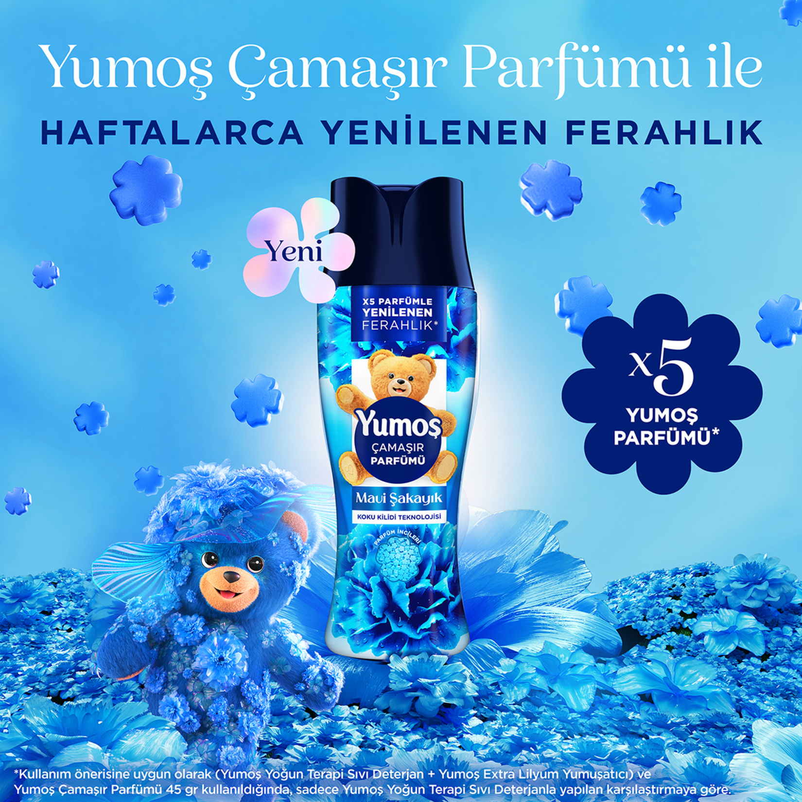 Yumoş Çamaşır Parfümü Mavi Şakayık 200 G - Görsel 4
