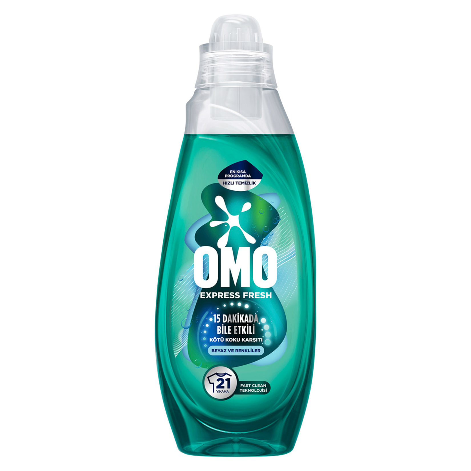 Omo Express Fresh  Renkliler ve Beyazlar Sıvı Deterjan 840 Ml - Görsel 1