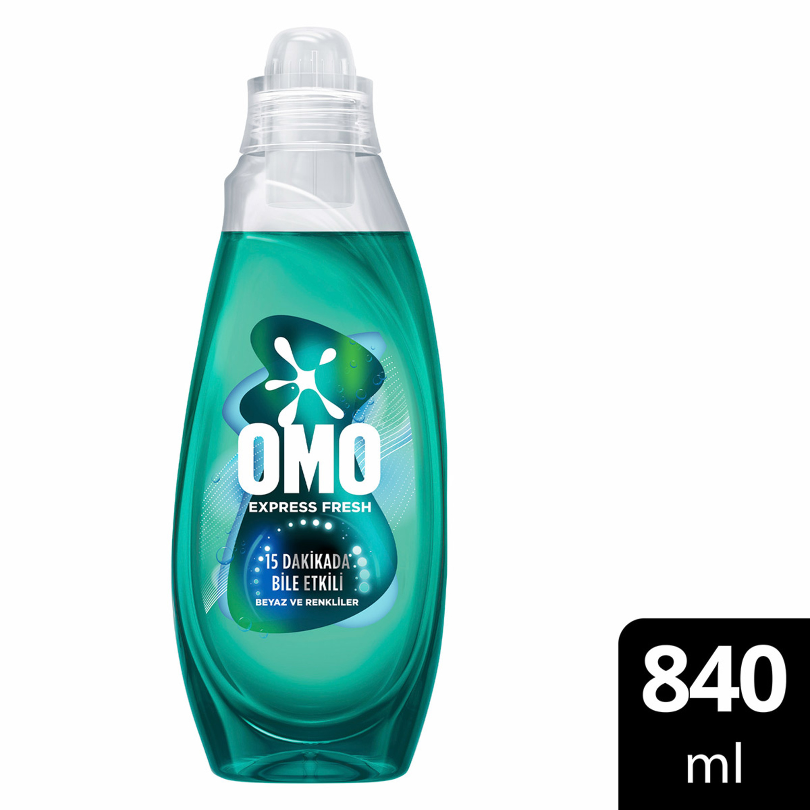 Omo Express Fresh  Renkliler ve Beyazlar Sıvı Deterjan 840 Ml - Görsel 2