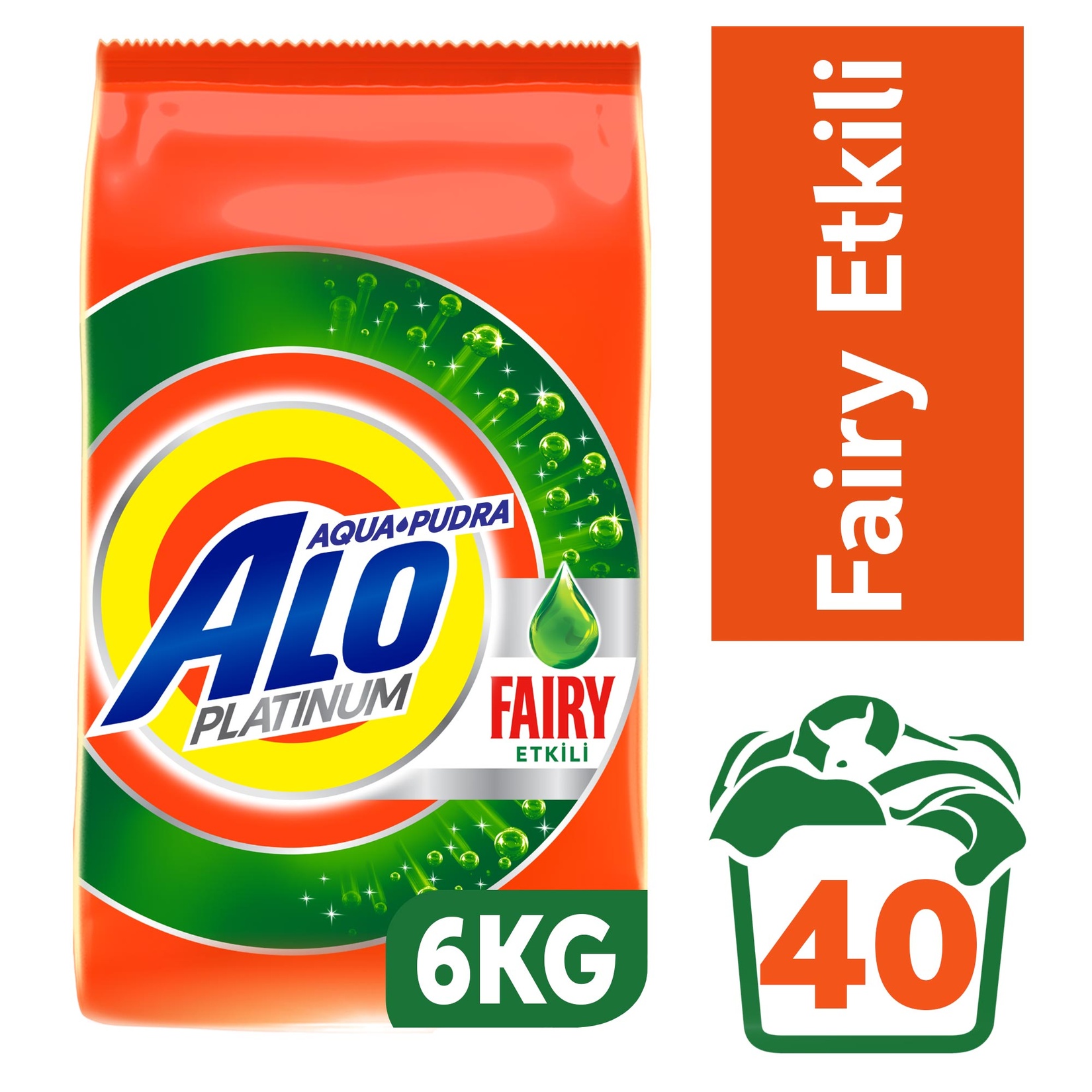 Alo Platinum 6 Kg Fairy Etkili Beyazlar Aquapudra Toz Deterjan - Görsel 2
