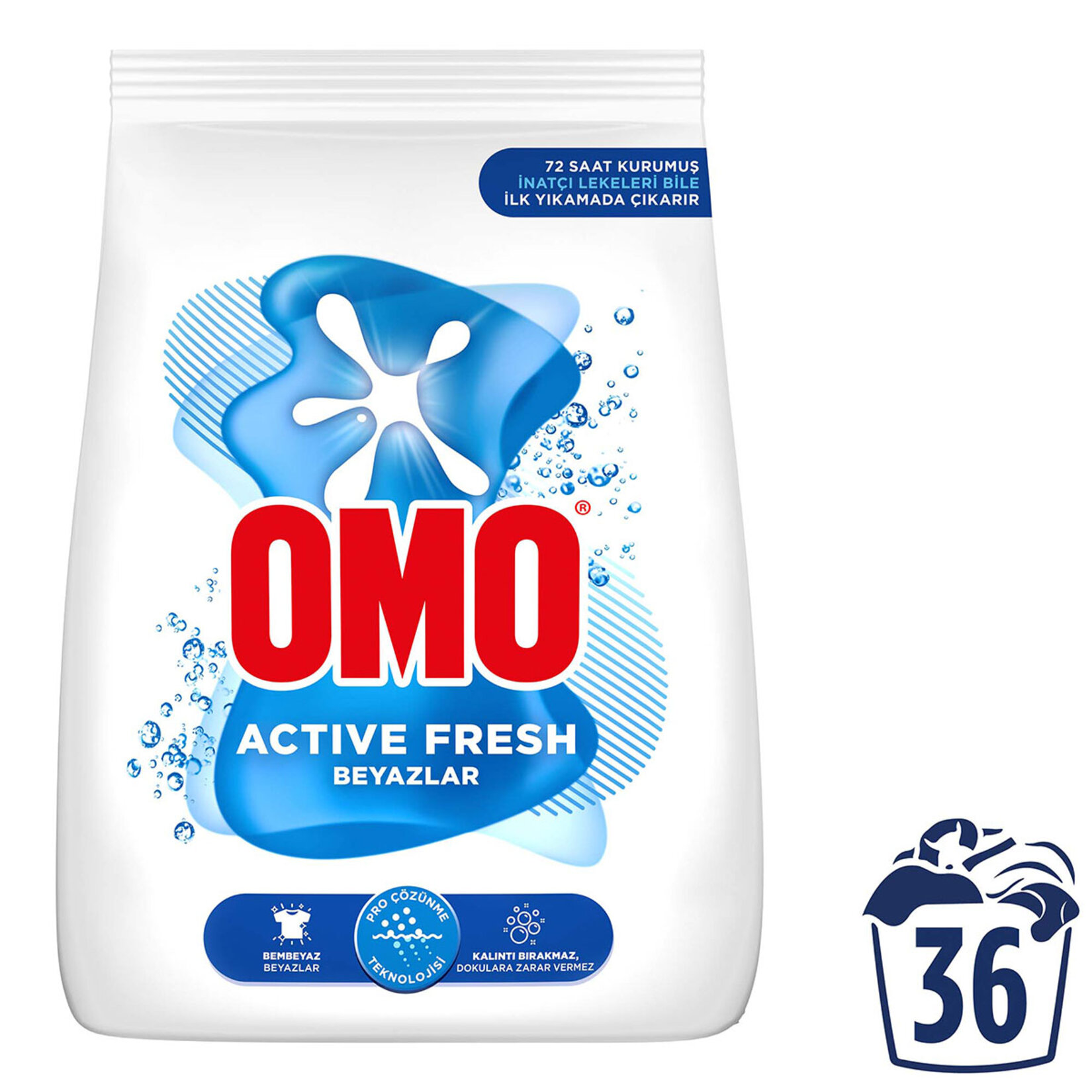 Omo Active Fresh Beyazlar Toz Deterjan 36 Yıkama 5.5 Kg - Görsel 2