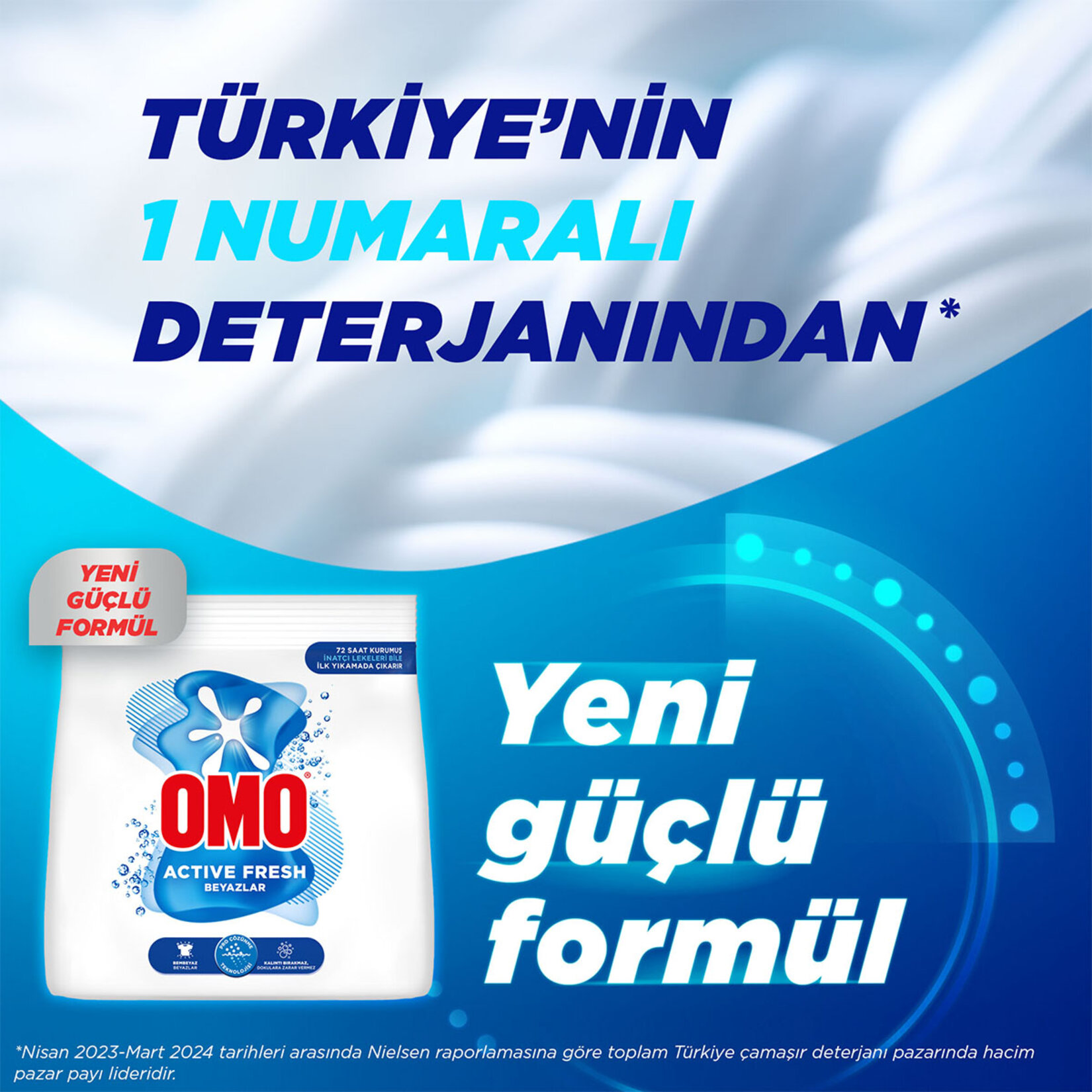 Omo Active Fresh Beyazlar Toz Deterjan 10 Yıkama 1.5 Kg - Görsel 3