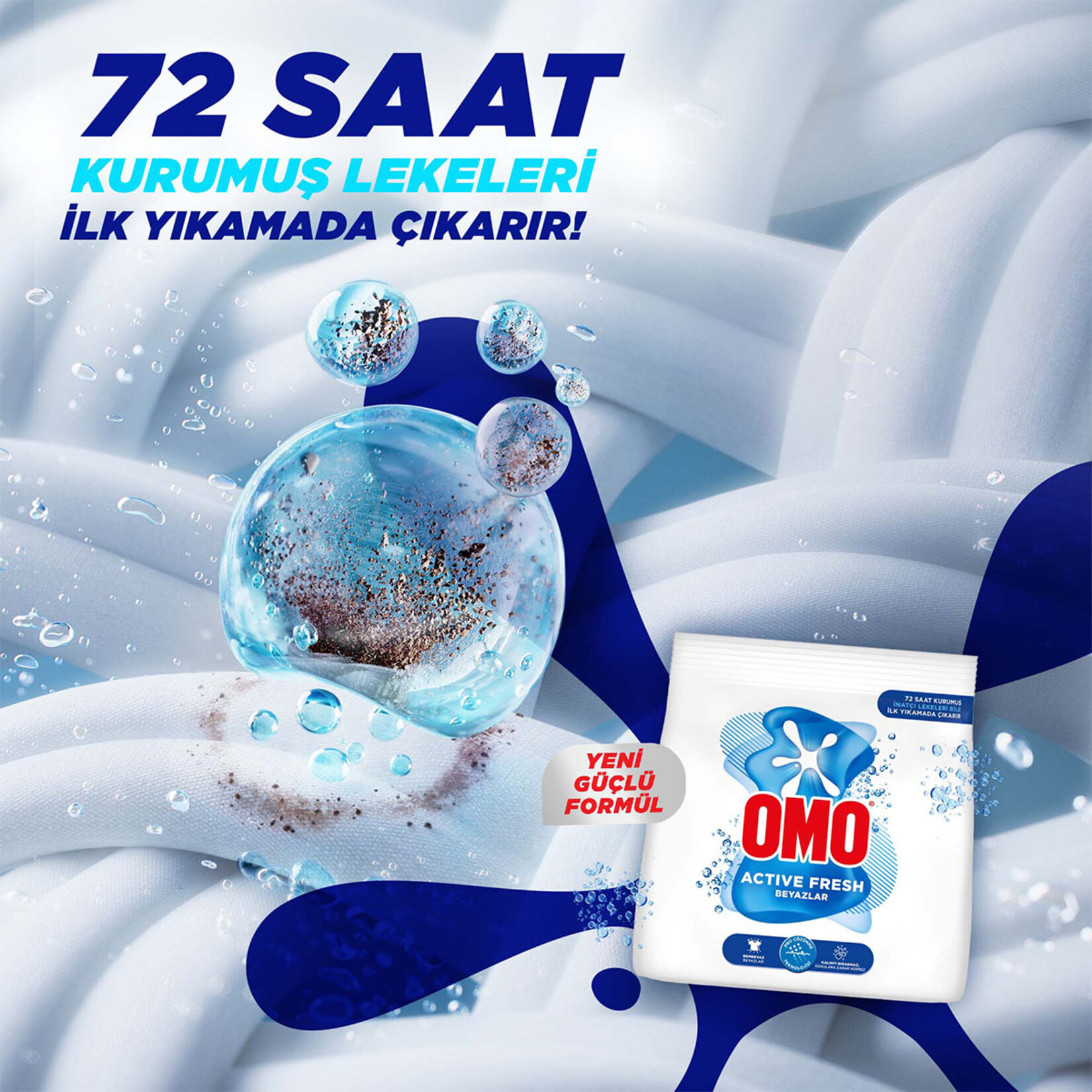 Omo Active Fresh Beyazlar Toz Deterjan 10 Yıkama 1.5 Kg - Görsel 4