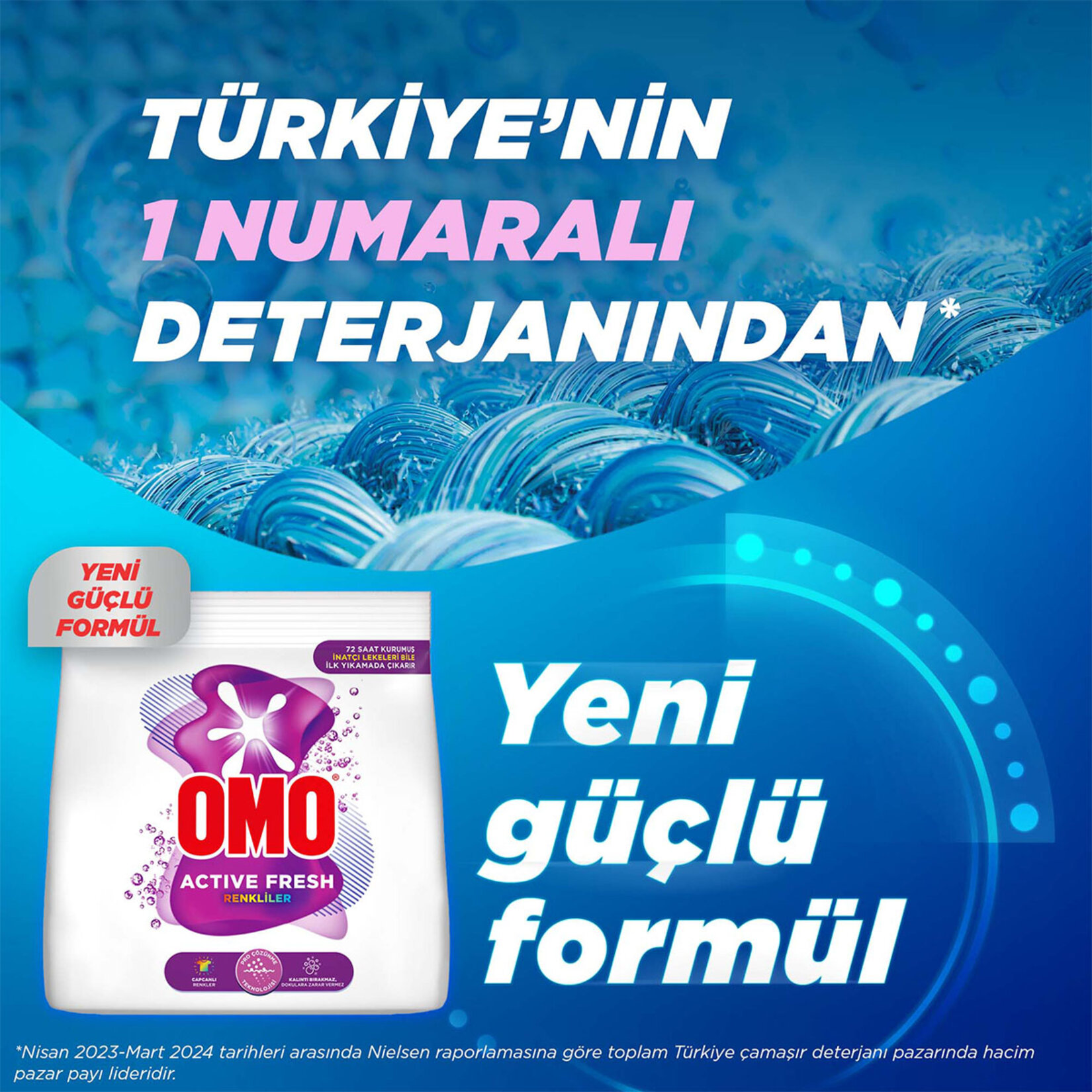 Omo Active Fresh Renkliler Toz Deterjan 10 Yıkama 1.5 Kg - Görsel 3