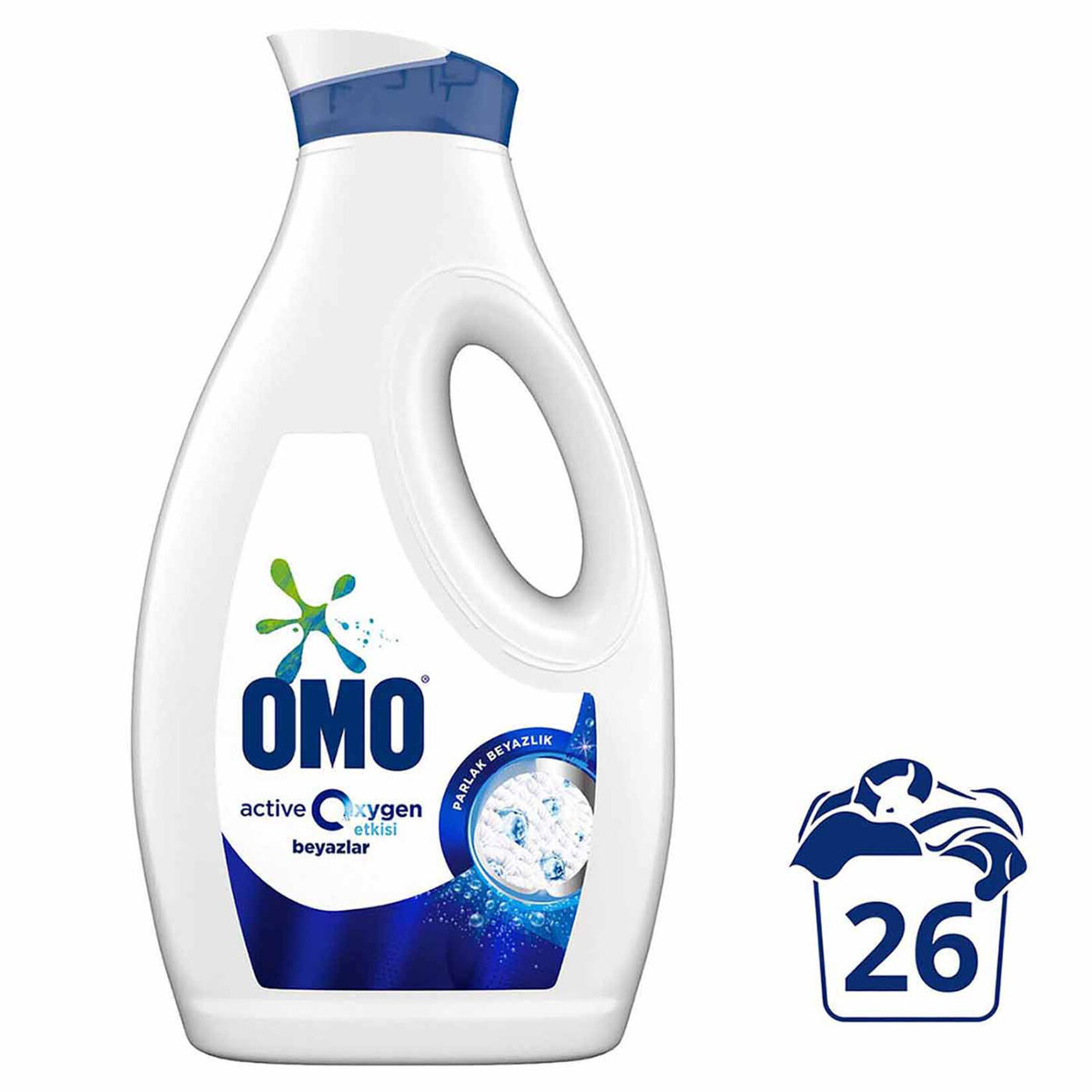 Omo Active Oxygen Etkisi Sıvı Çamaşır Deterjanı Beyazlar İçin 1690 ml - Görsel 2