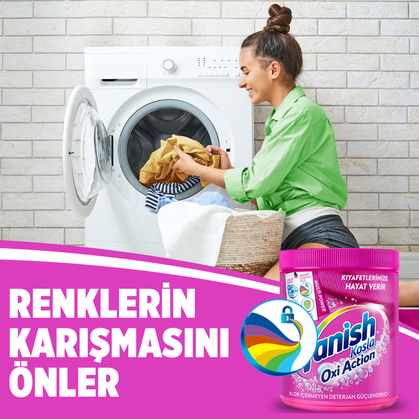 Vanish Multipower Toz 800 G Renkliler Deterjan Güçlendirici - Görsel 2