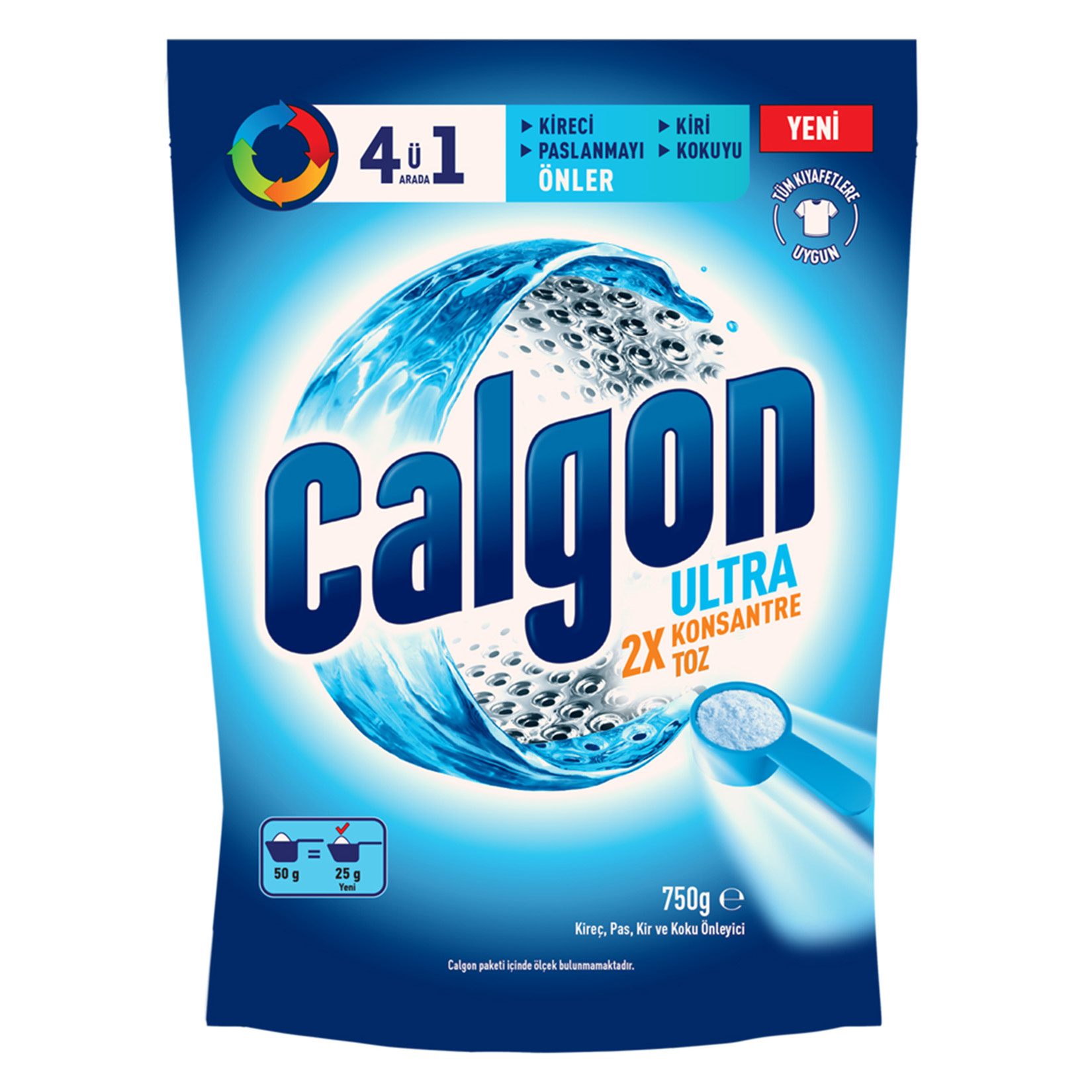 Calgon Ultra Konsantre Çamaşır Makinesi Kireç Önleyici 750 G - Görsel 1
