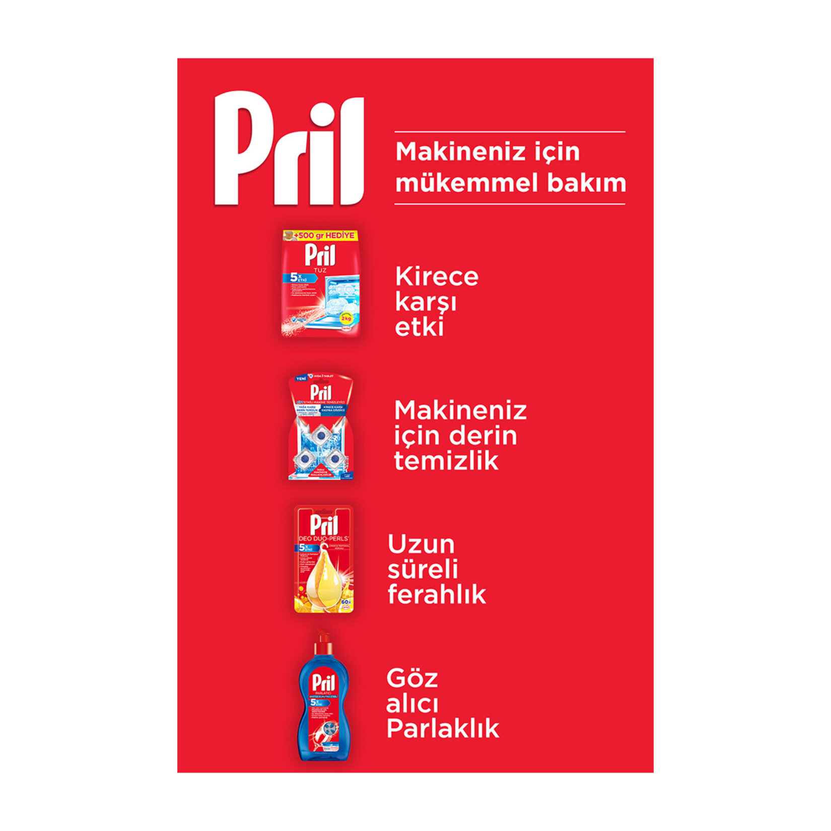 Pril Bulaşık Makinesi Temizleyicisi 250 Ml - Görsel 3