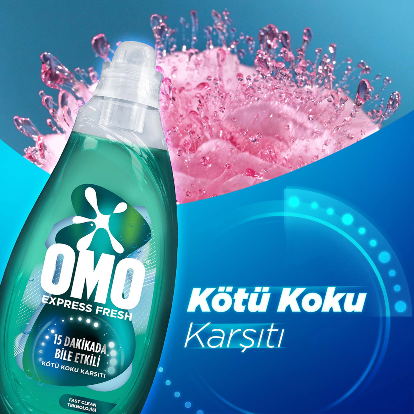 Omo Express Fresh Kötü Koku Karşıtı 1.48 L - Görsel 5