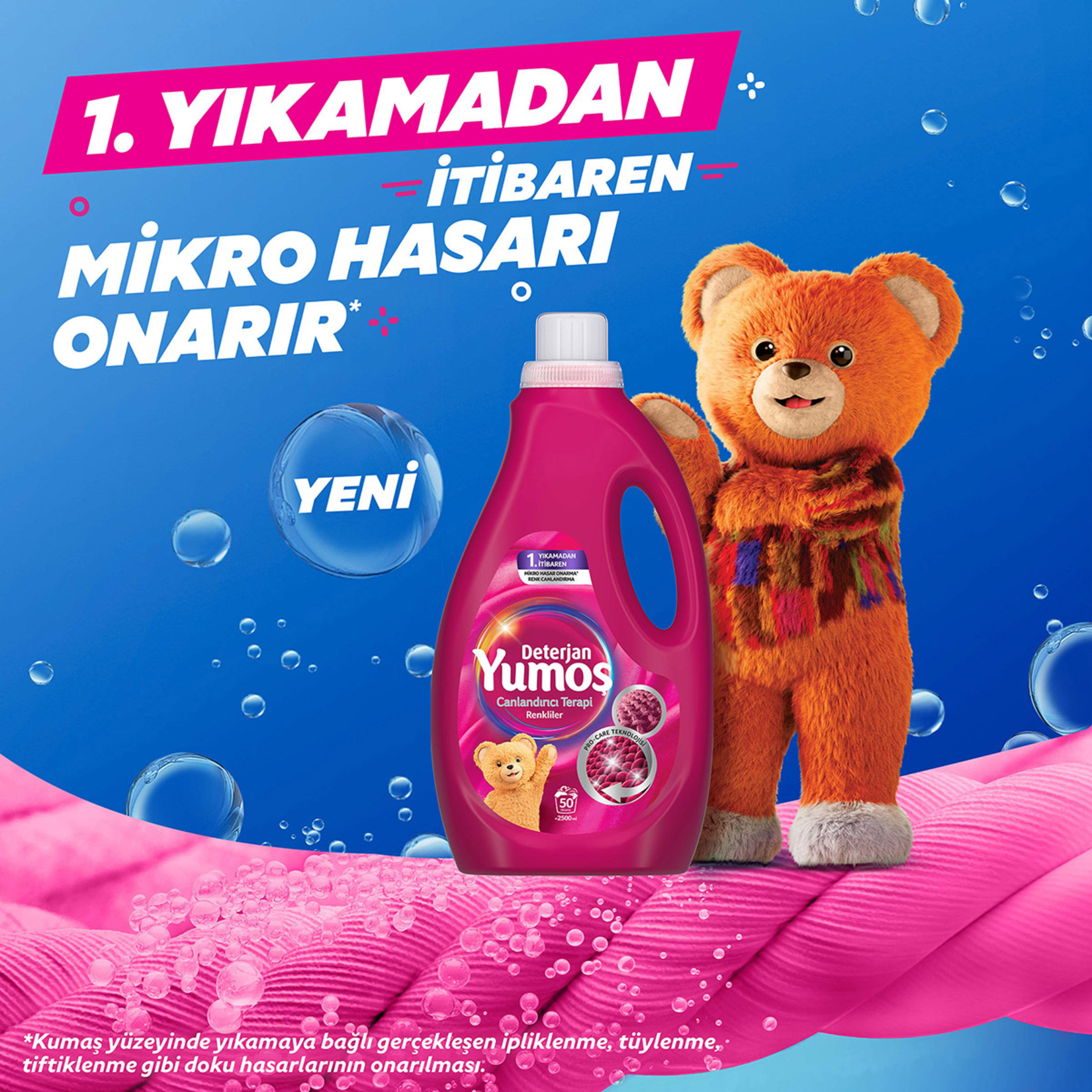 Yumoş Sıvı Deterjan Renkliler 2.5 L - Görsel 3