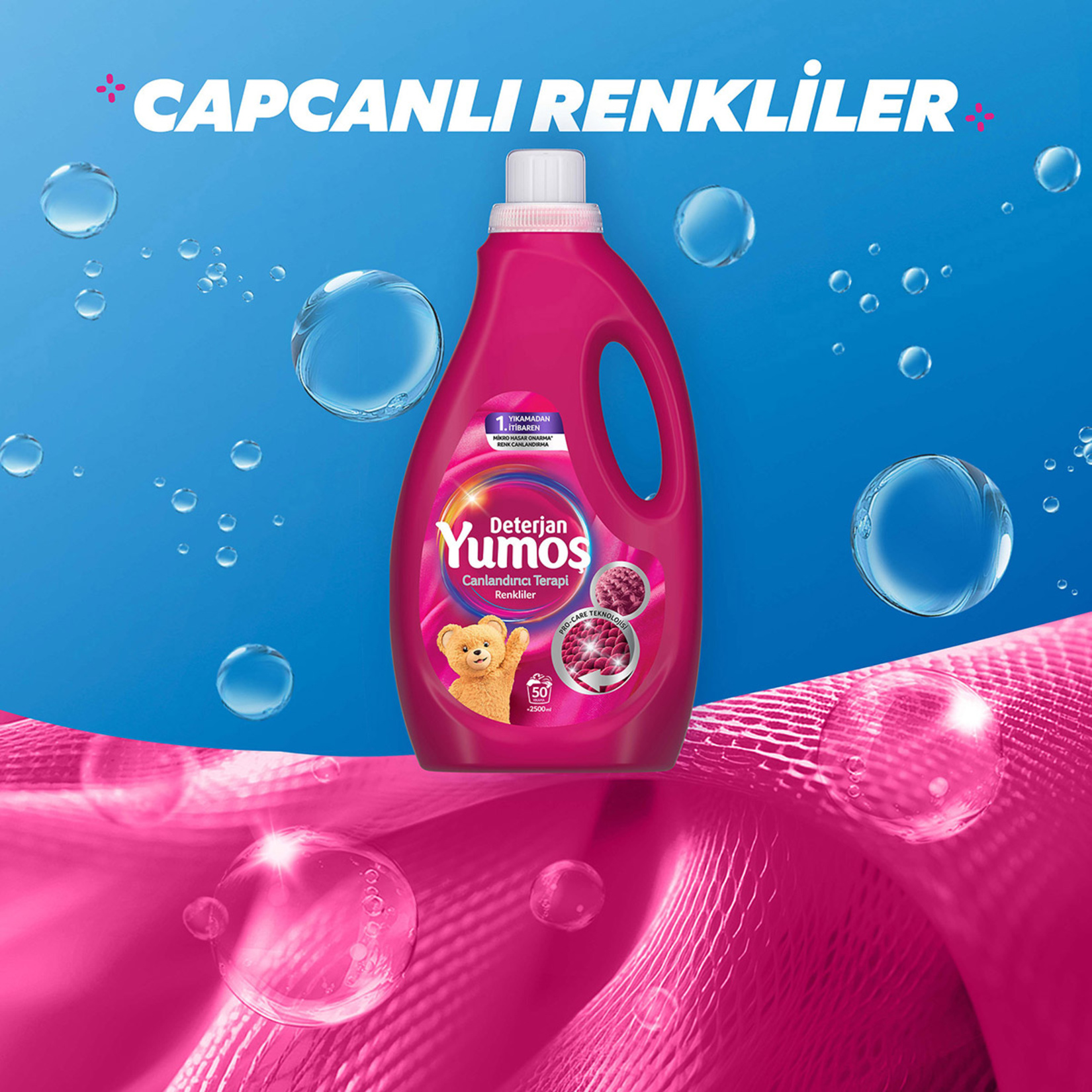 Yumoş Sıvı Deterjan Renkliler 2.5 L - Görsel 4