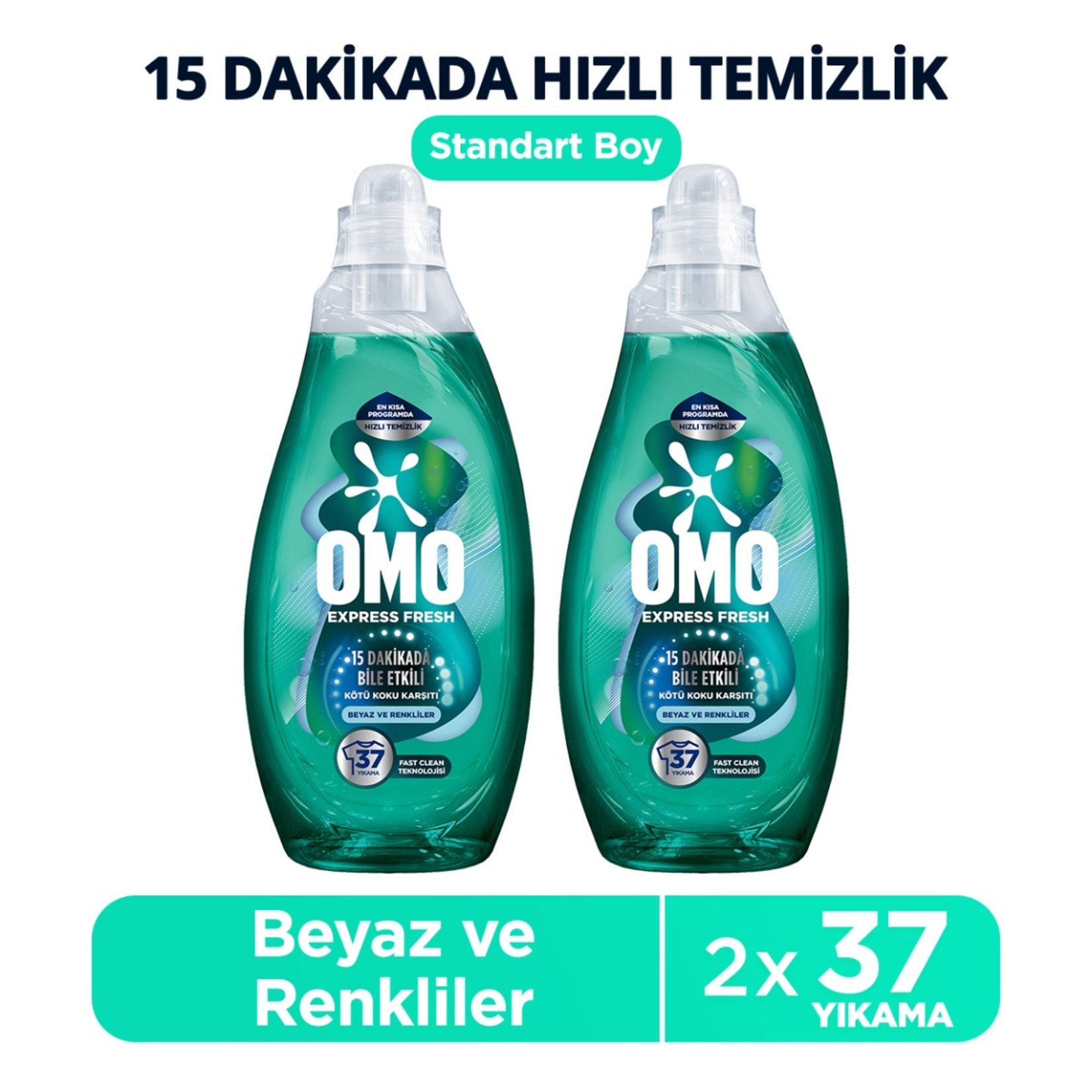 Omo Express Fresh Kötü Koku Karşıtı 2 x 1.48 L - Görsel 2