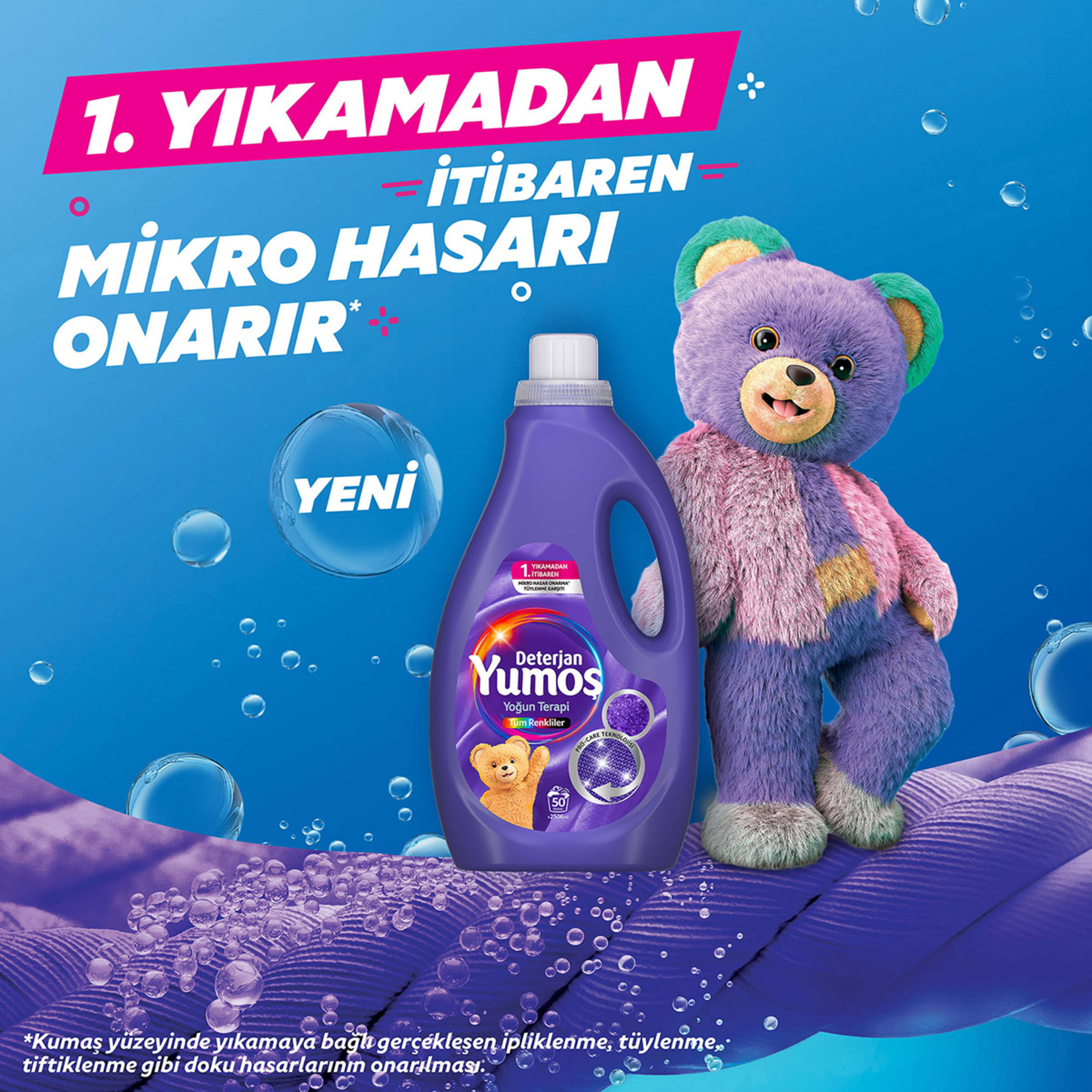 Yumoş Sıvı Deterjan Tüm Renkler 2.5 L - Görsel 3