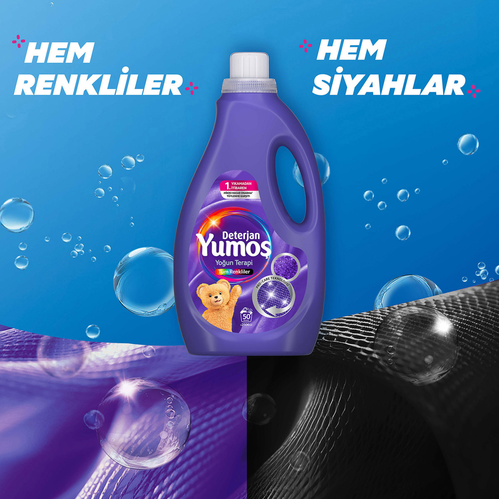 Yumoş Sıvı Deterjan Tüm Renkler 2.5 L - Görsel 4