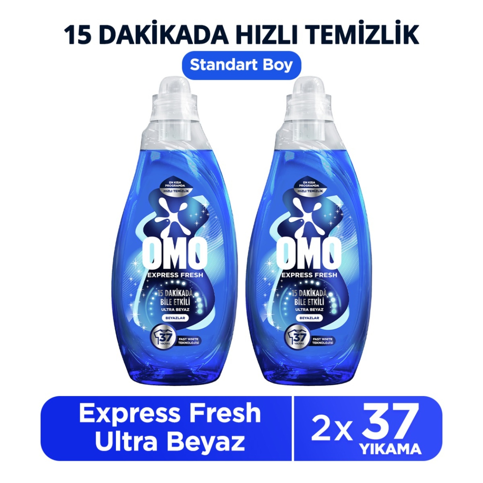 Omo Express Fresh Beyazlar 2  x 1.48 L - Görsel 2