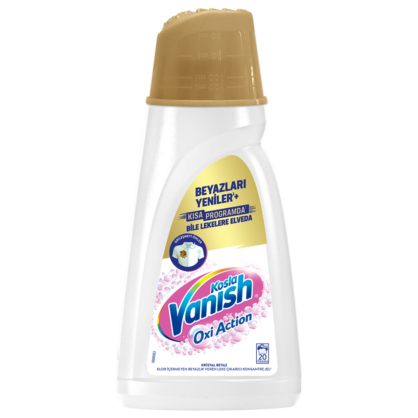 Kosla Vanish Multipower Sıvı Leke Çıkarıcı Beyaz 1 L - Görsel 1